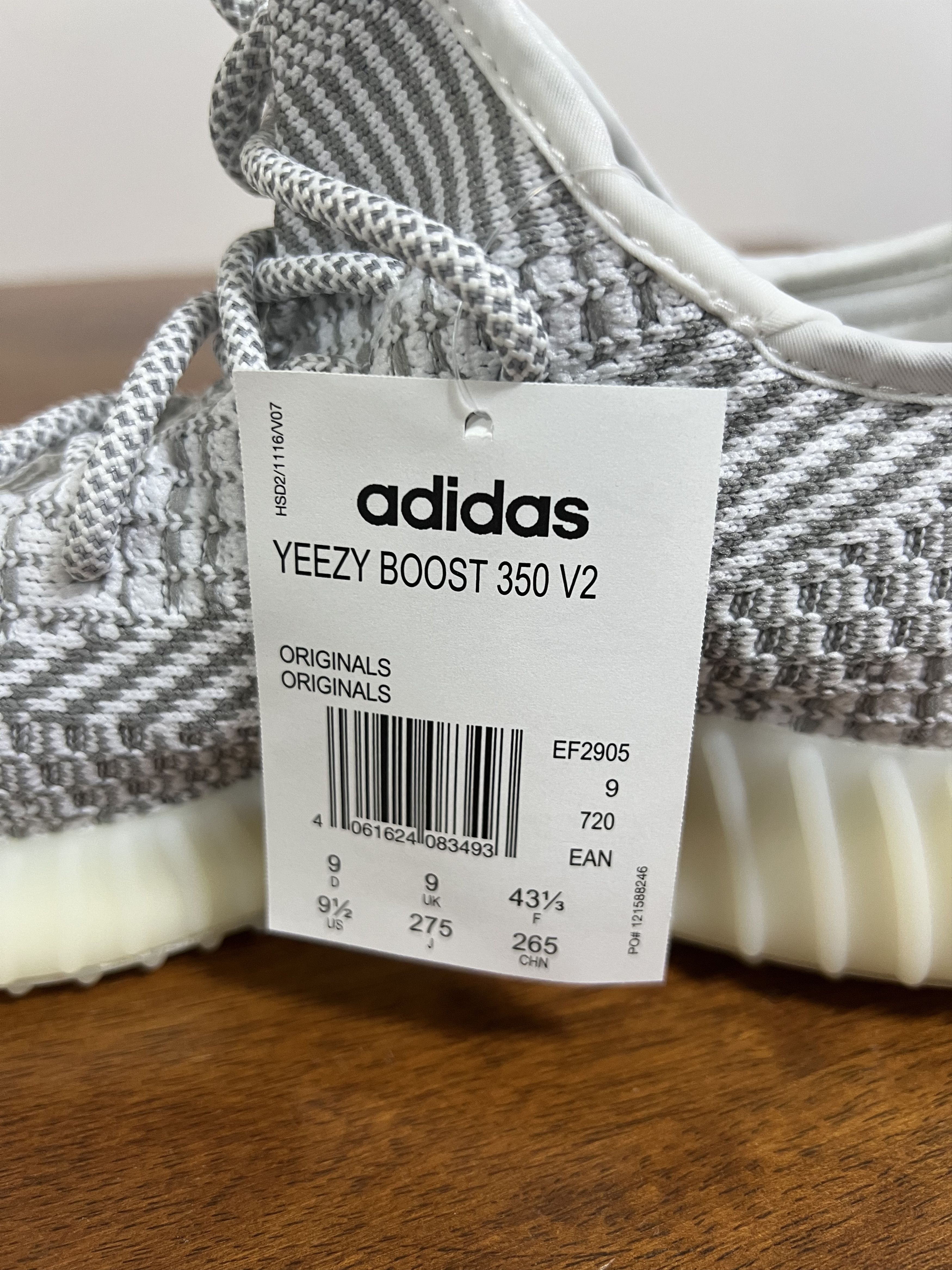 Adidas 💚 Adidas Yeezy Boost 350 V2 Static (Non-Reflective) NEW Size US 9.5 / EU 42-43 - 9 Thumbnail