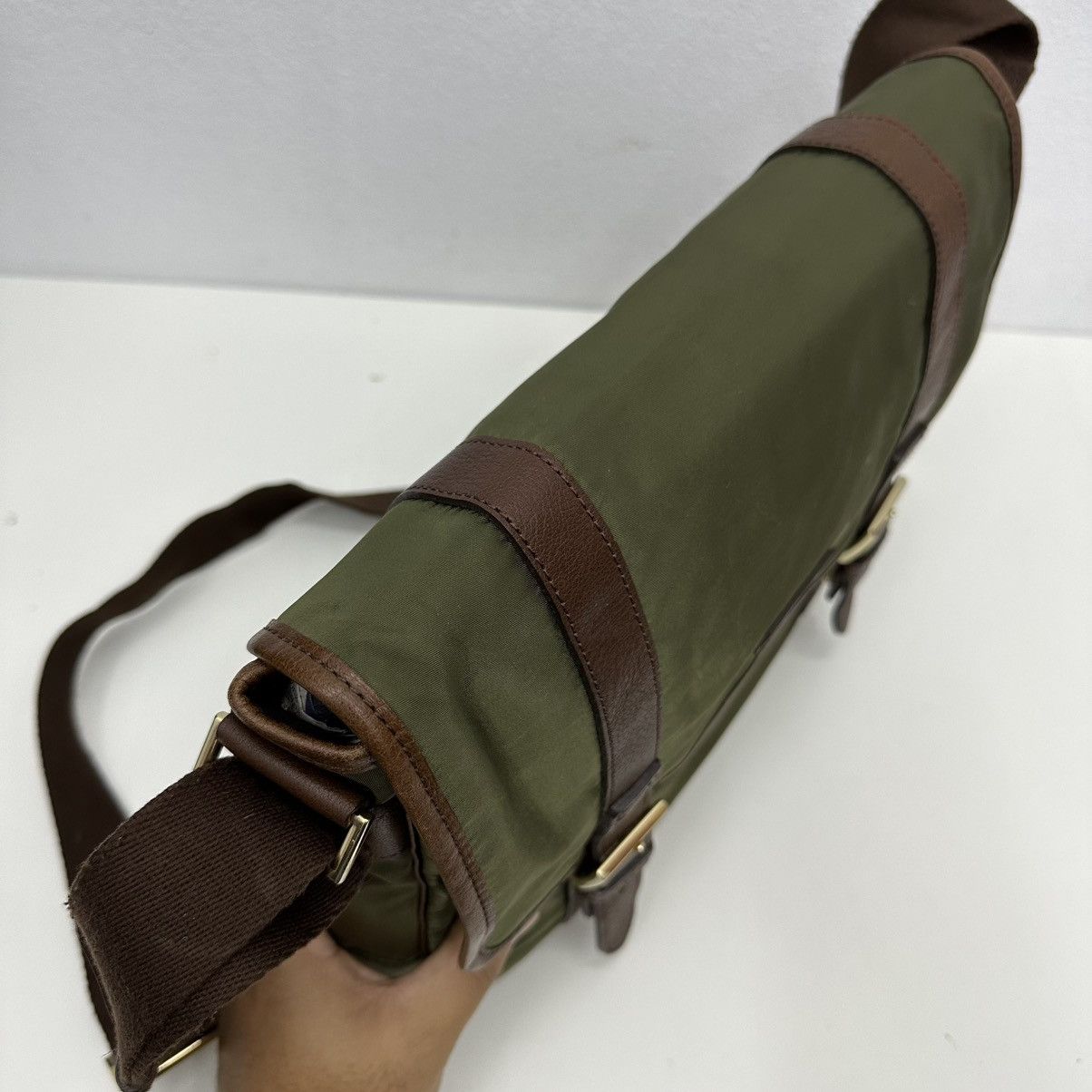 Burberry ‼️YES‼️ AUTHENTIC BURBERRY BLACK LABEL MESSENGER SHOULDER BAG Size ONE SIZE - 8 Thumbnail