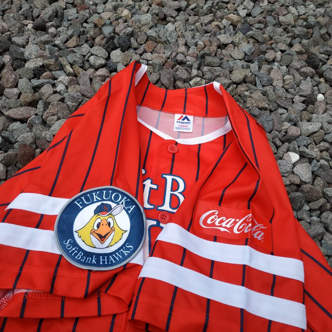Japanese Brand × Vintage Stripe baseball jersey Size US L / EU 52-54 / 3 - 4 Thumbnail