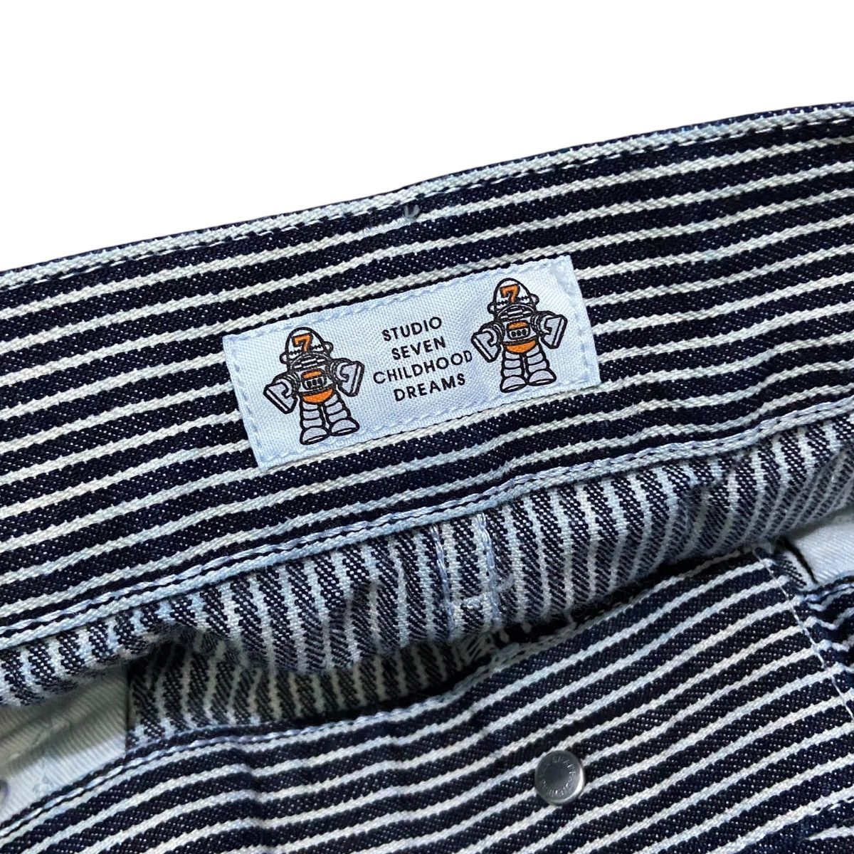 Japanese Brand GU x Studio Seven Hickory Back Buckle Workpants Size US 36 / EU 52 - 10 Thumbnail