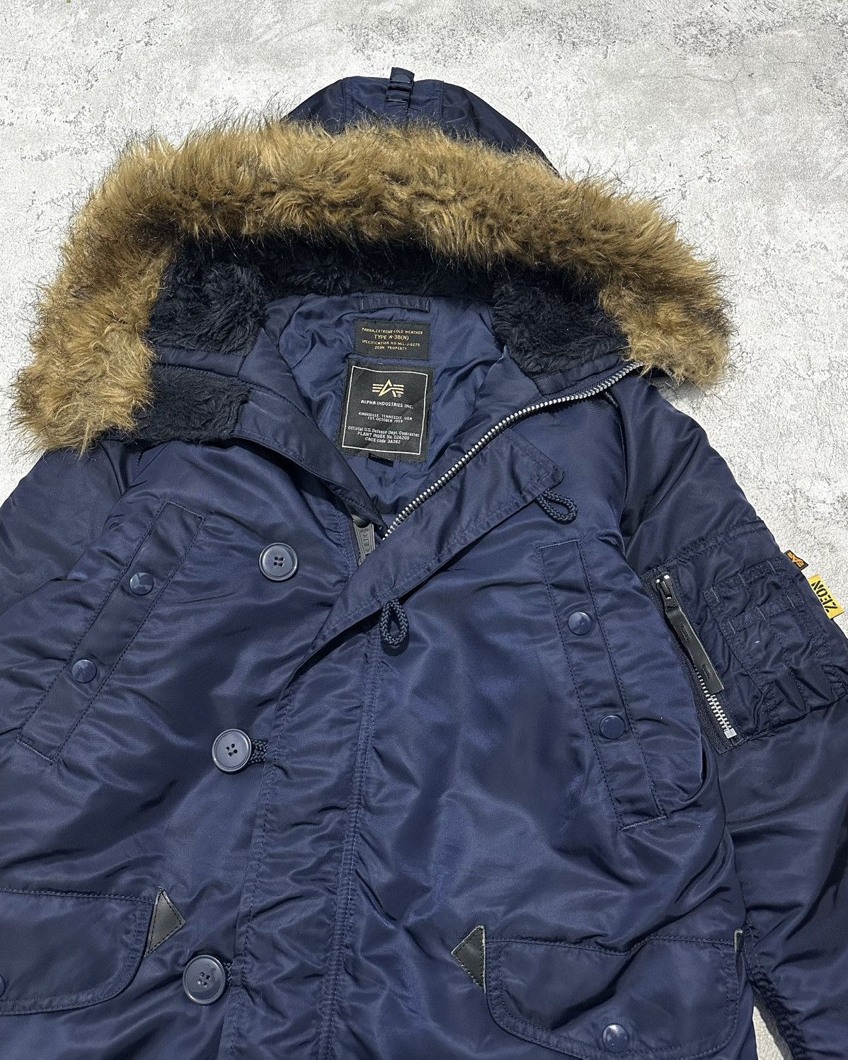 Alpha Industries Alpha Industries X Gundam Zeon N3B Fur Parka Bomber Jacket Size US M / EU 48-50 / 2 - 2 Thumbnail