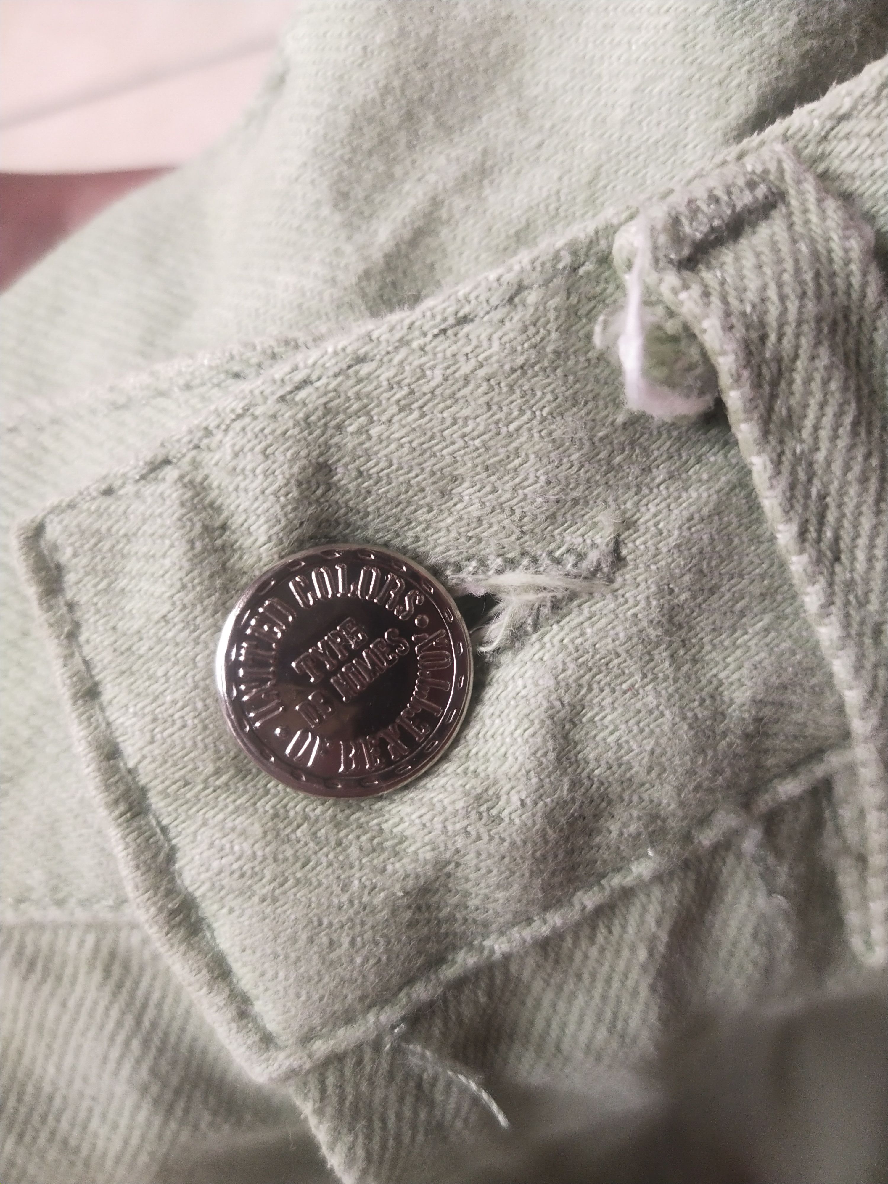 United Colors Of Benetton 1990s Benetton Made in Italy Sage Green Denim Jeans Size US 28 / EU 44 - 5 Thumbnail