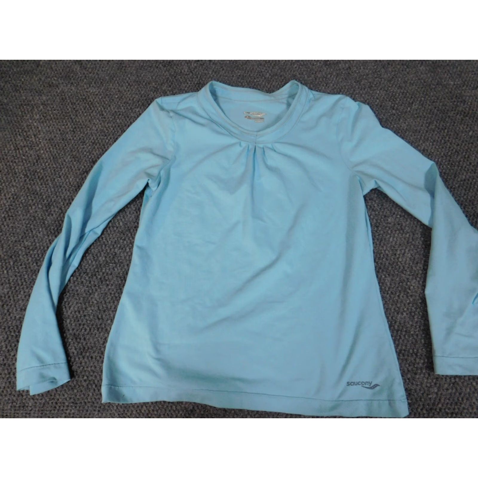 Saucony Saucony Womens Top M Blue Pullover Activewear Stretch Long Sleeve Yoga Cotton Blended Fabric Athletic Regular Women Clothes Mens? Size M / US 6-8 / IT 42-44 - 2 Thumbnail