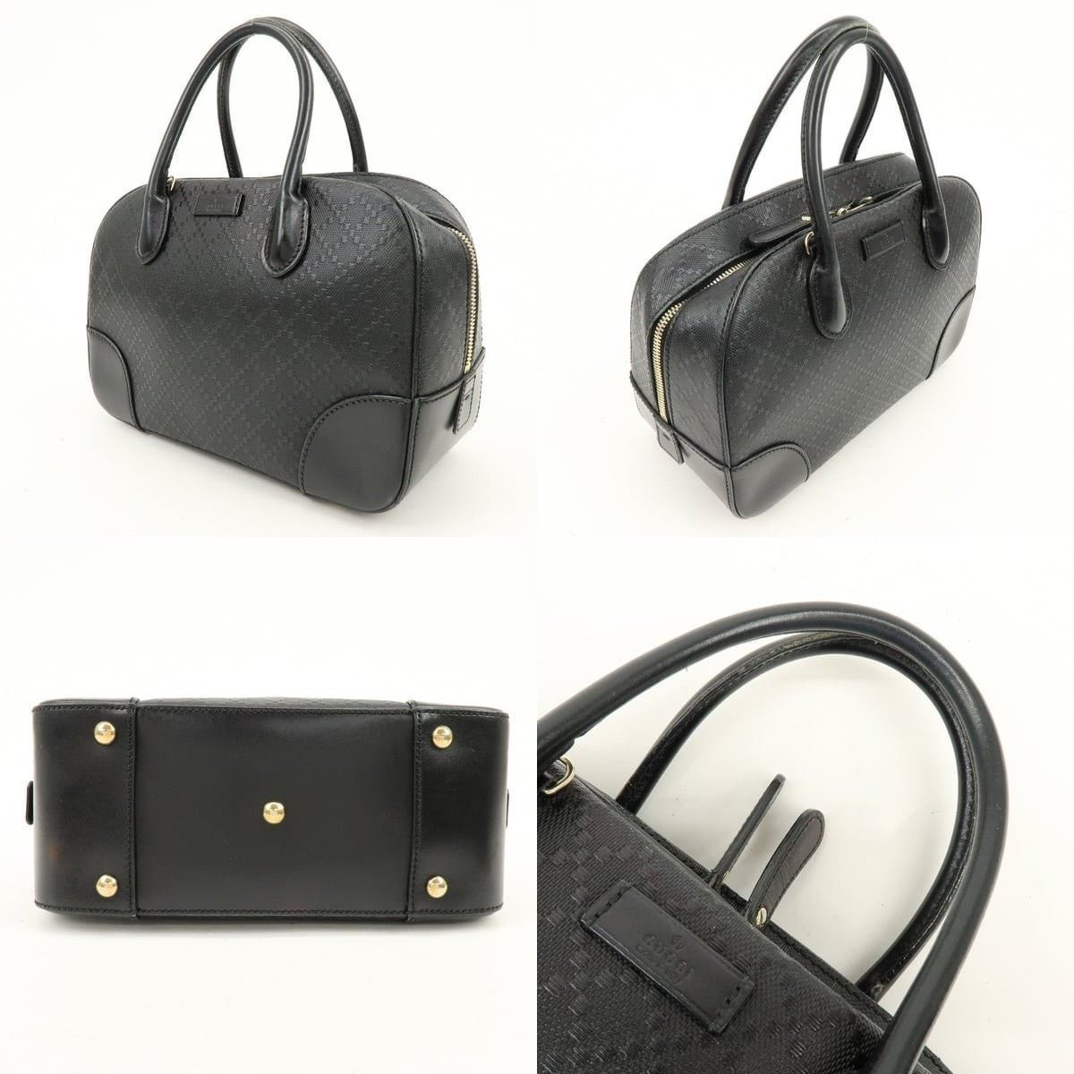 Gucci Gucci Diamante Leather Shoulder Bag Black Size ONE SIZE - 3 Thumbnail