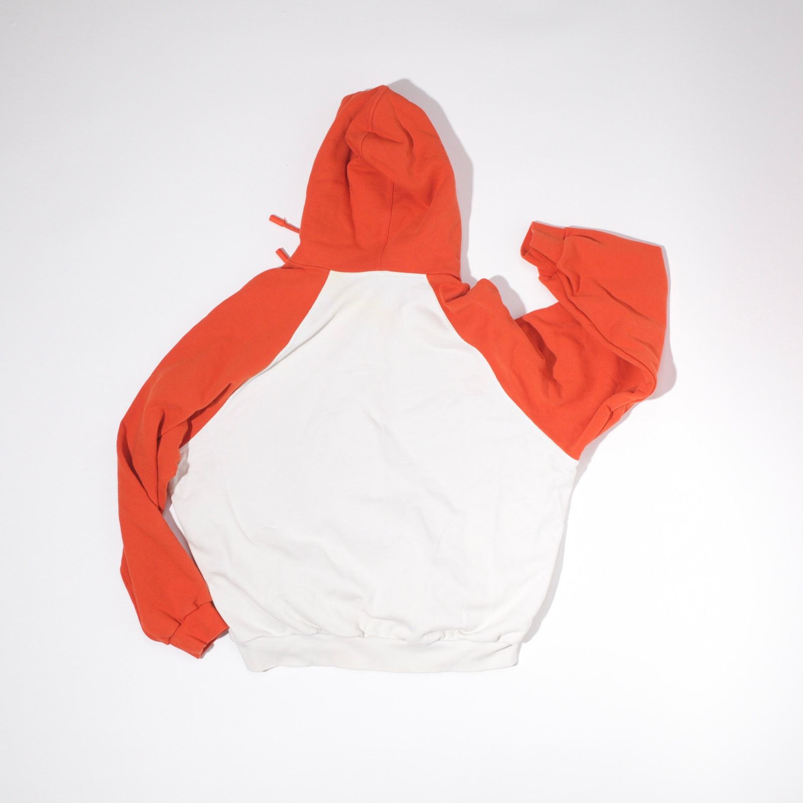 Sunnei Sunnei Raglan Hoodie White/Orange Size US M / EU 48-50 / 2 - 2 Thumbnail