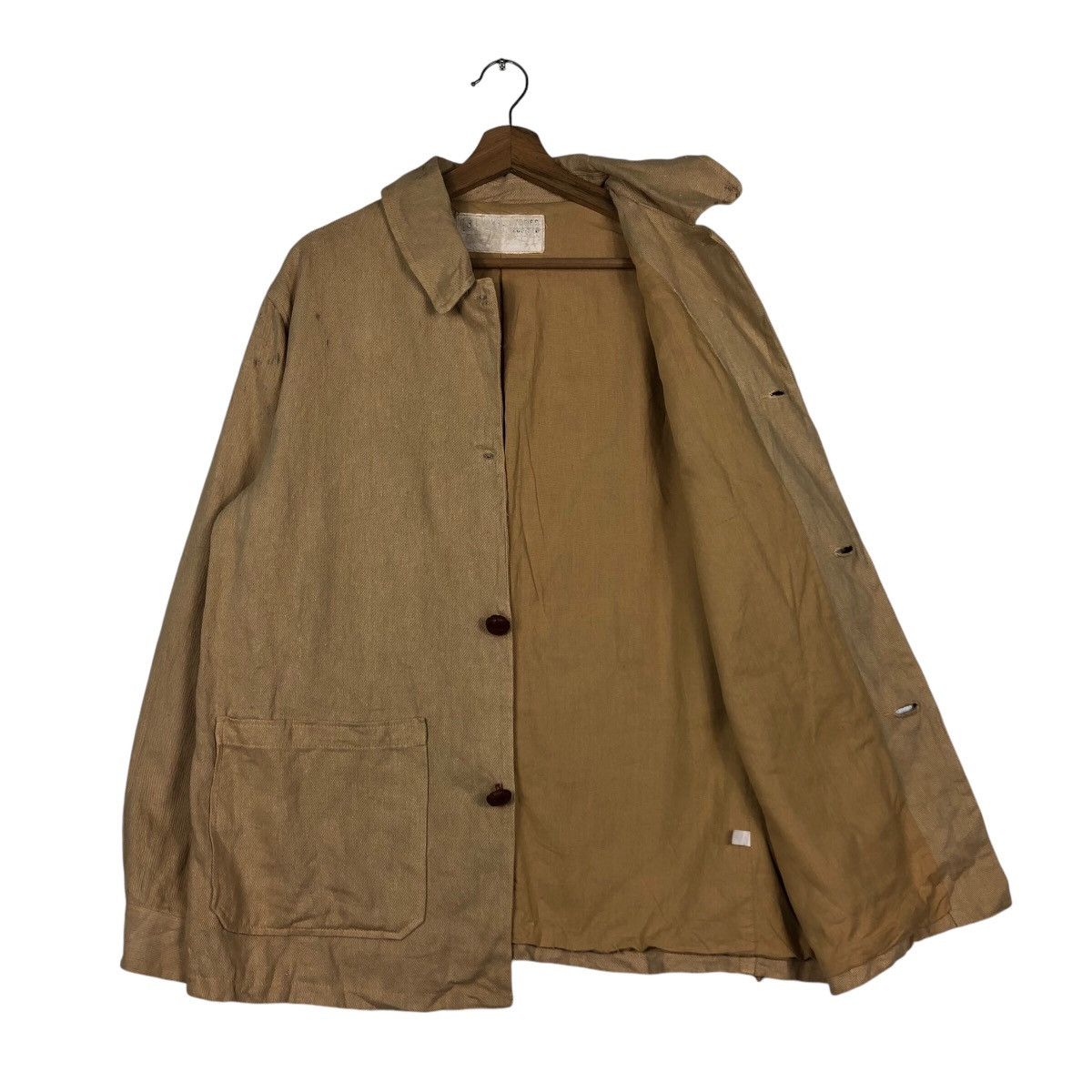 Japanese Brand 📌Vintage Duck Canvas Chore Work Jacket Button 45RPM Design Size US M / EU 48-50 / 2 - 12 Thumbnail