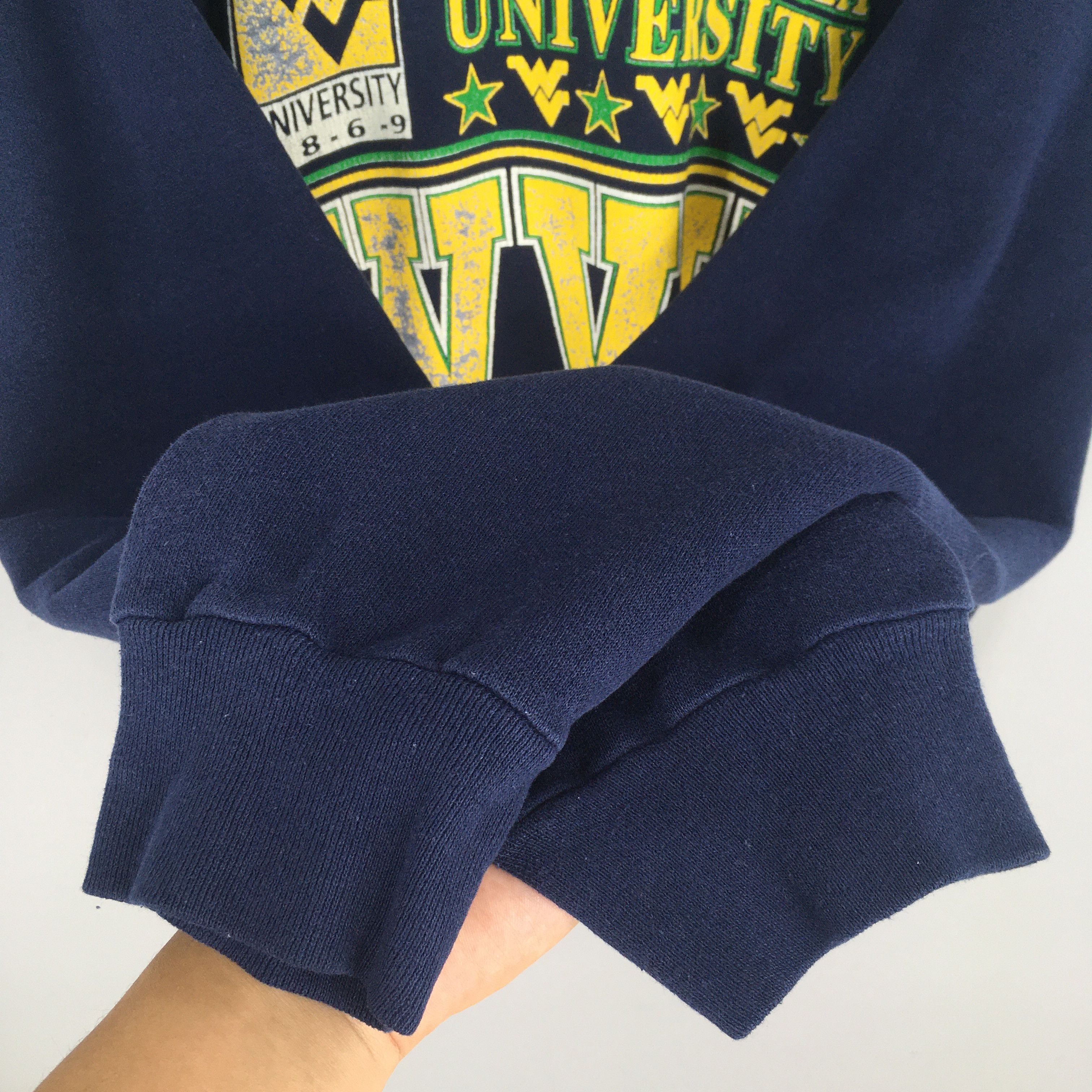 Other Vintage West Virginia University WVU Blue Sweatshirt 2XLarge Size US XXL / EU 58 / 5 - 4 Thumbnail