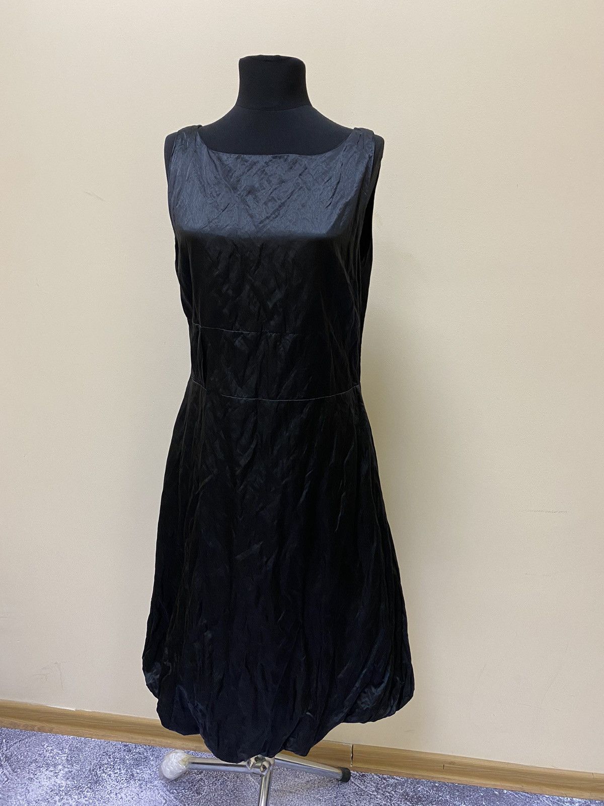 Sarah Pacini Sarah Pacini Black Cotton/Nylon Midi Dress Size 3 Size L / US 10 / IT 46 - 3 Thumbnail