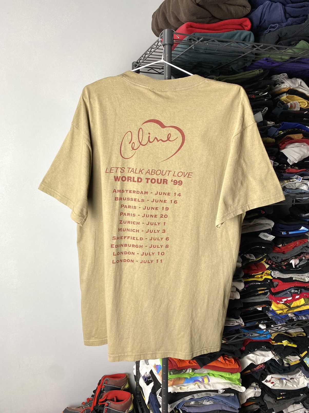 Band Tees × Vintage Rare! Vintage 1999 Celine Dion TShirt Let’s Speak About Love Size US L / EU 52-54 / 3 - 2 Thumbnail