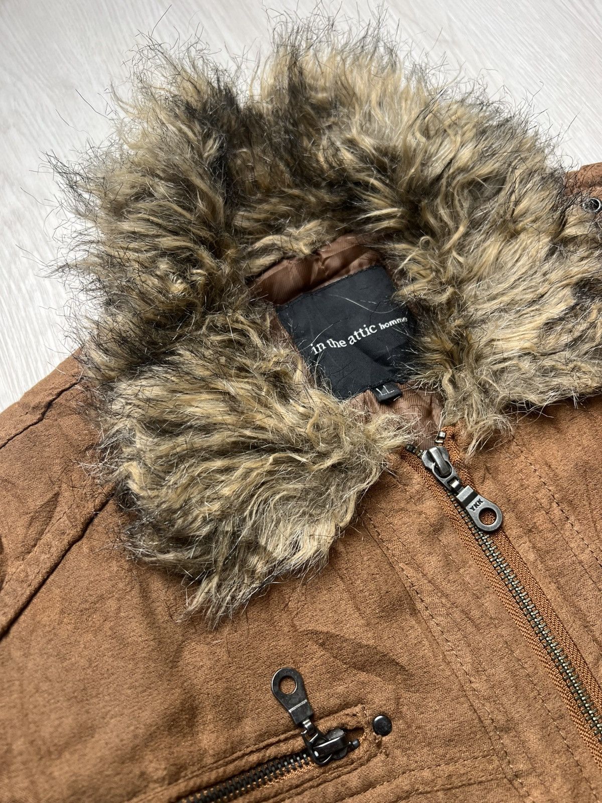 Le Grande Bleu (L.G.B.) In The Attic Biker Jacket Fur Collar If Six Was Nine Style Size US M / EU 48-50 / 2 - 4 Thumbnail