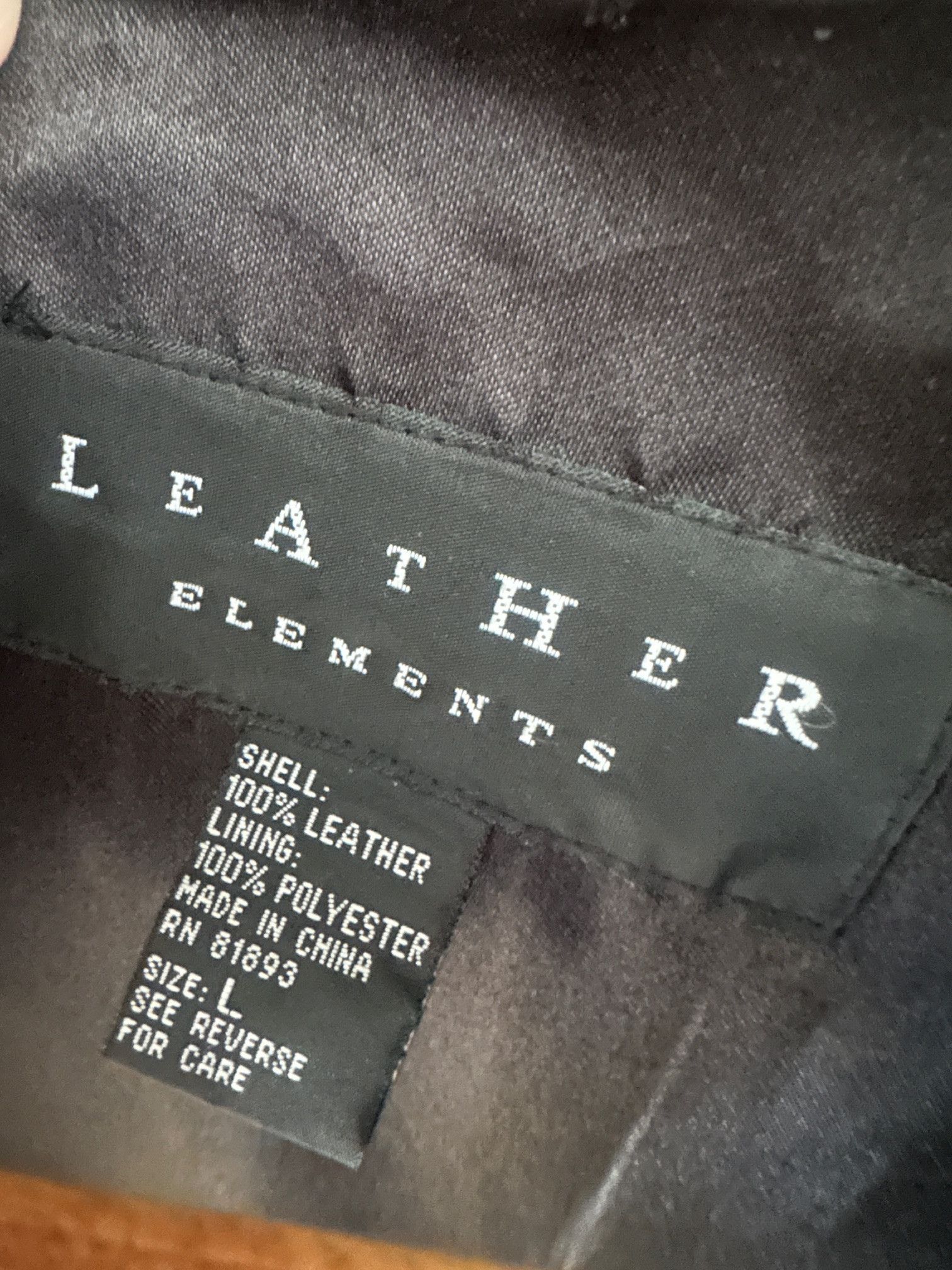 Vintage Leather Elements Black Leather Jacket Size Large Size L / US 10 / IT 46 - 2 Thumbnail