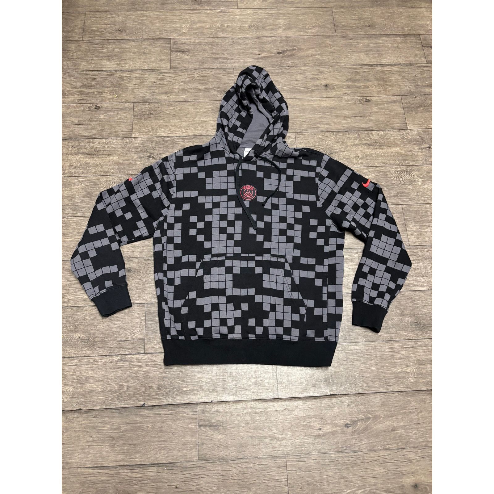 Chelsea Soccer × Nike Nike PSG Soccer Black Gray Hoodie Sz L Size US M / EU 48-50 / 2 - 1 Thumbnail