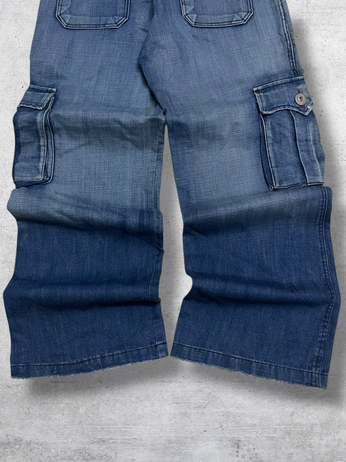 GOA MOUNTED POLICE 1990S JAPAN DESIGNER BAGGY MULTIPOCKET DENIM Size US 32 / EU 48 - 9 Thumbnail