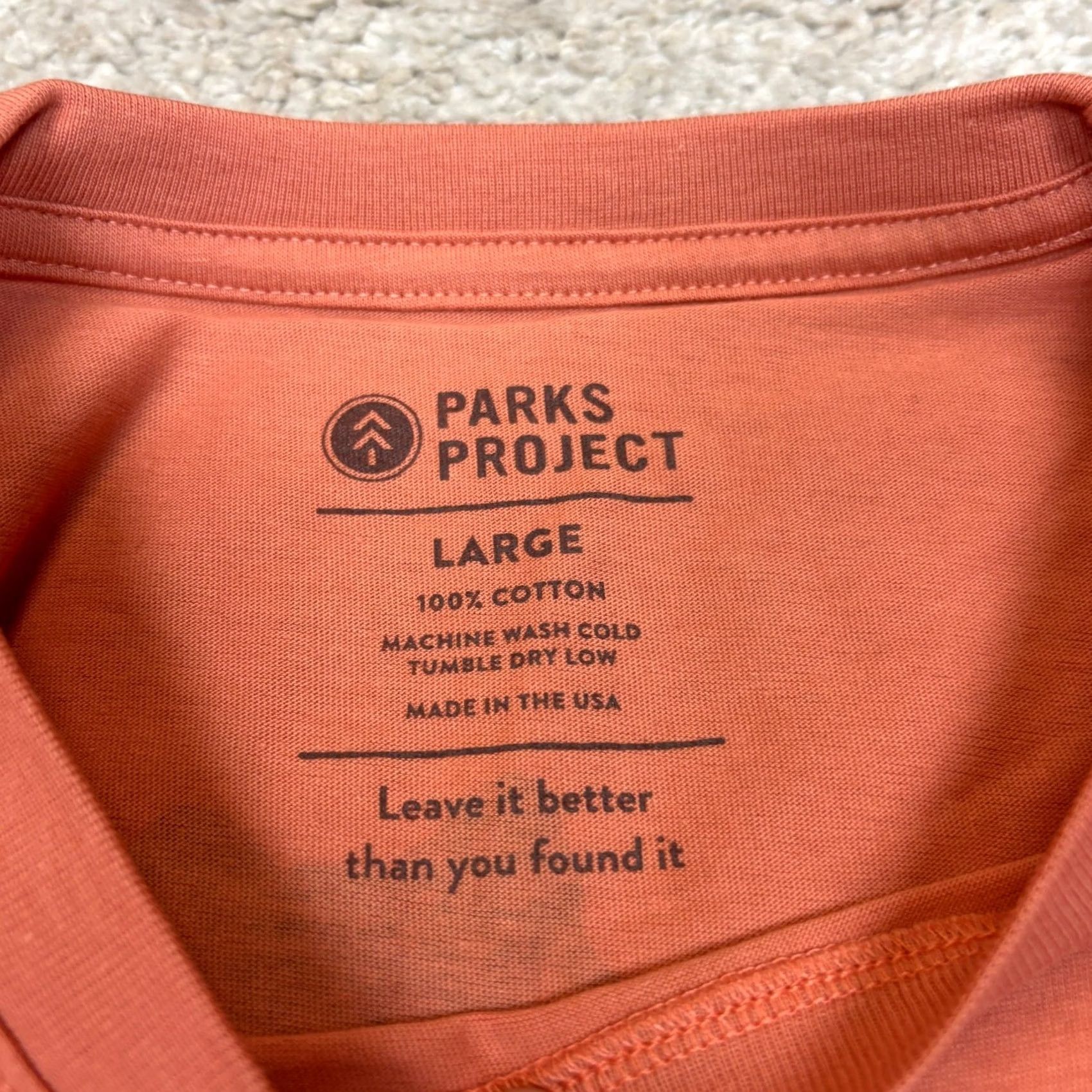 Parks Project VINTAGE Parks Project Our National Parks Puff Print Pocket T Shirt Men's L Pink Size US L / EU 52-54 / 3 - 6 Thumbnail