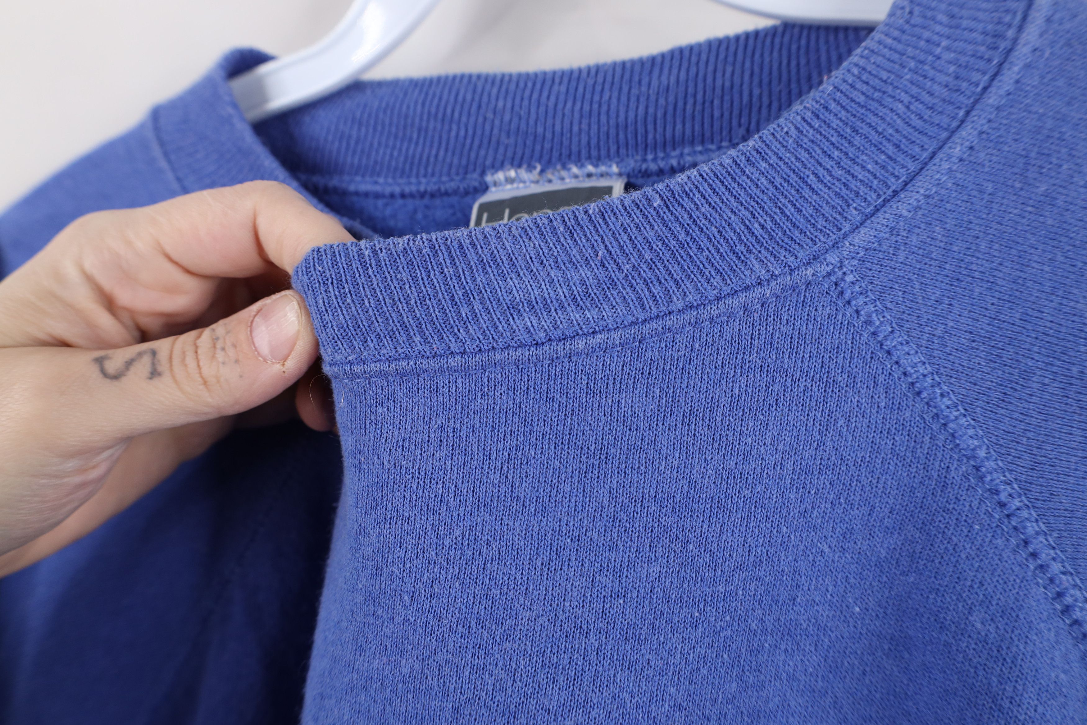Vintage Vintage 90s Streetwear Crewneck Sweatshirt Periwinkle USA Size L / US 10 / IT 46 - 6 Thumbnail