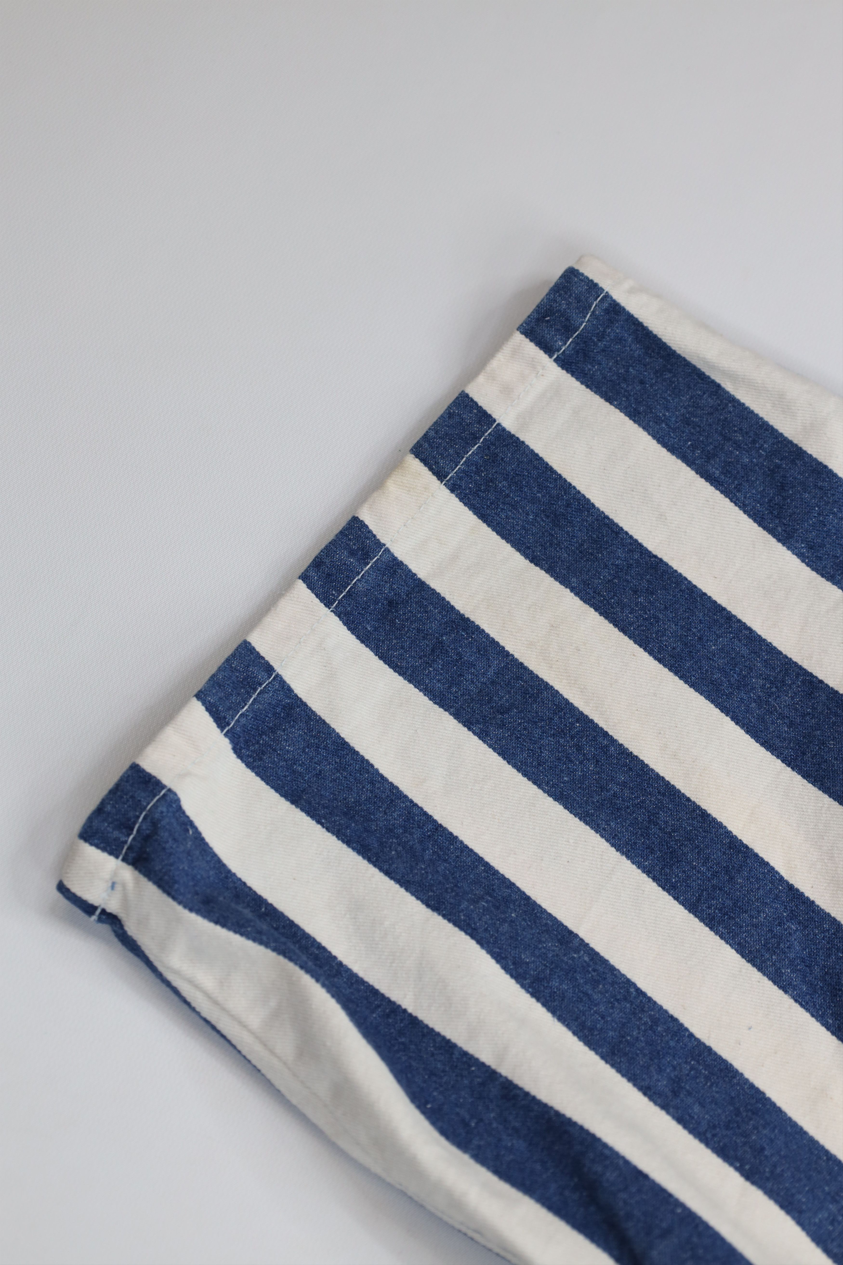 Vintage Vintage 90s Streetwear Baggy Striped Denim Shorts USA Size 28" / US 6 / IT 42 - 14 Thumbnail