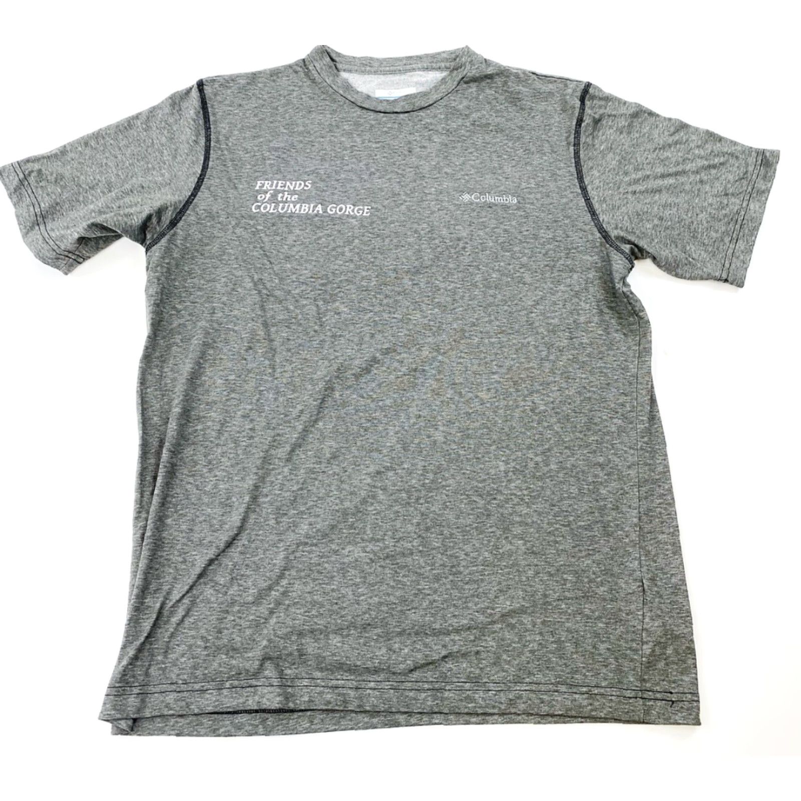 Vintage Columbia T Shirt Mens Medium Gray Friends Of The Columbia Gorge Graphic Hiking Gorge Fans Mens Short Sleeve Crew Neck Size US M / EU 48-50 / 2 - 2 Thumbnail