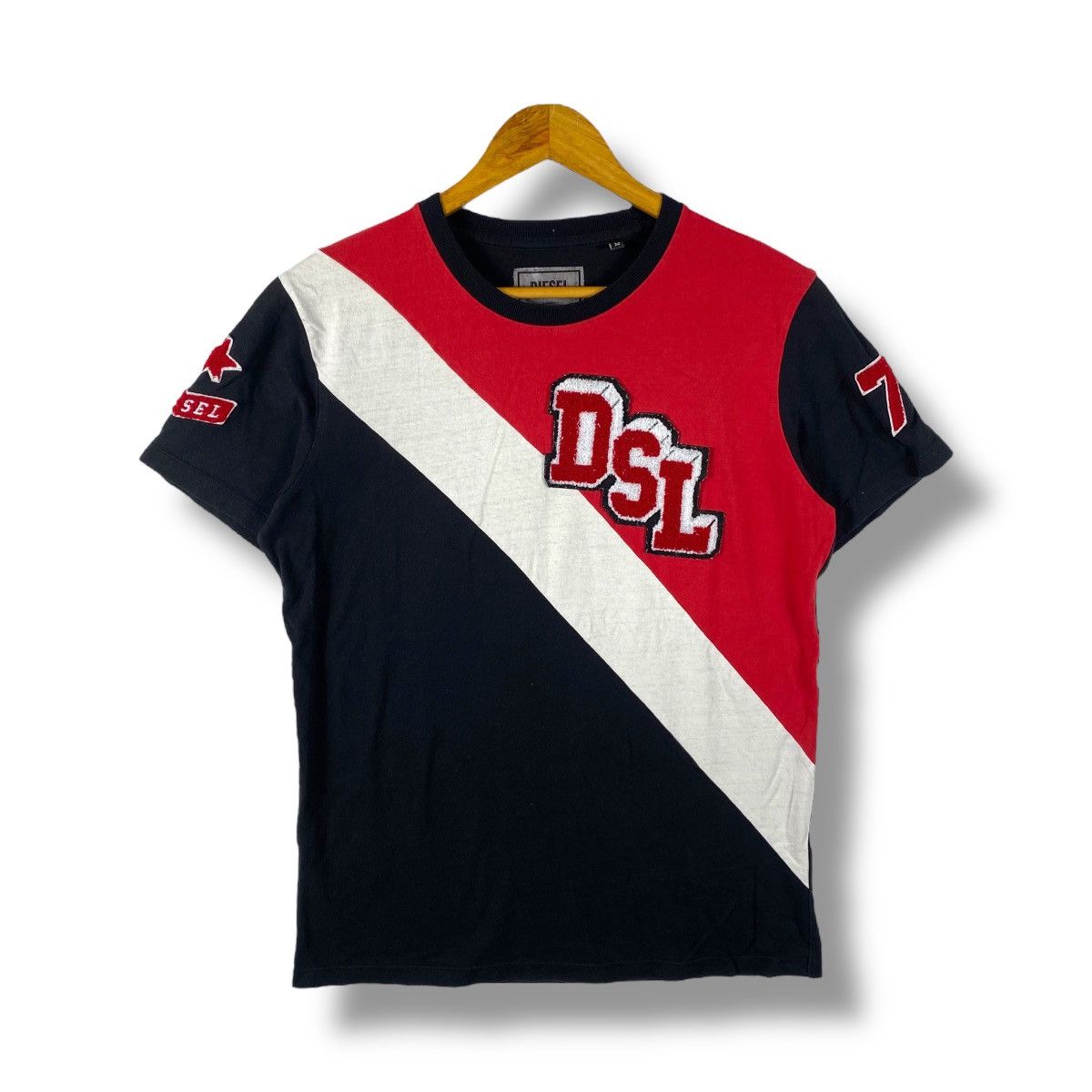 Diesel DIESEL HERITAGE Tri-Colour Design Tee Shirt Medium Size Size US M / EU 48-50 / 2 - 1 Thumbnail
