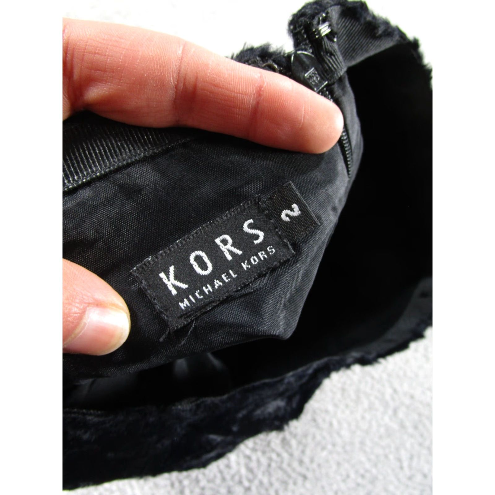 Michael Kors Michael Kors Mini Skirt Womens 2 Black Faux Fur Casual Party/Cocktail Travel Zip Zipper Cotton Blend Short Style Mini Skirt Womens 2 Black MK Size 26" / US 2 / IT 38 - 5 Thumbnail