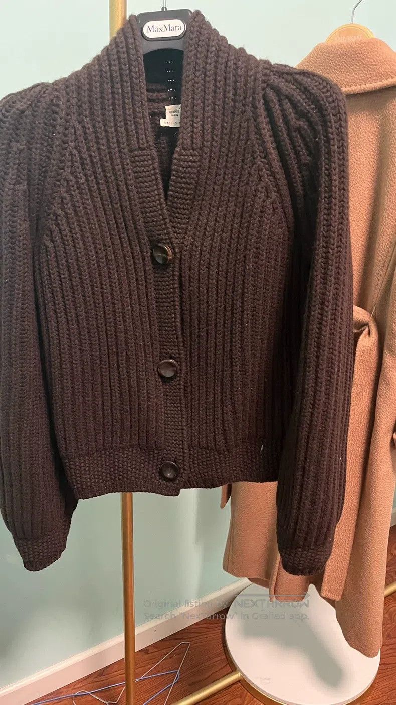 Hermes Hermes Knitted sweater coat Size XS / US 0-2 / IT 36-38 - 3 Thumbnail