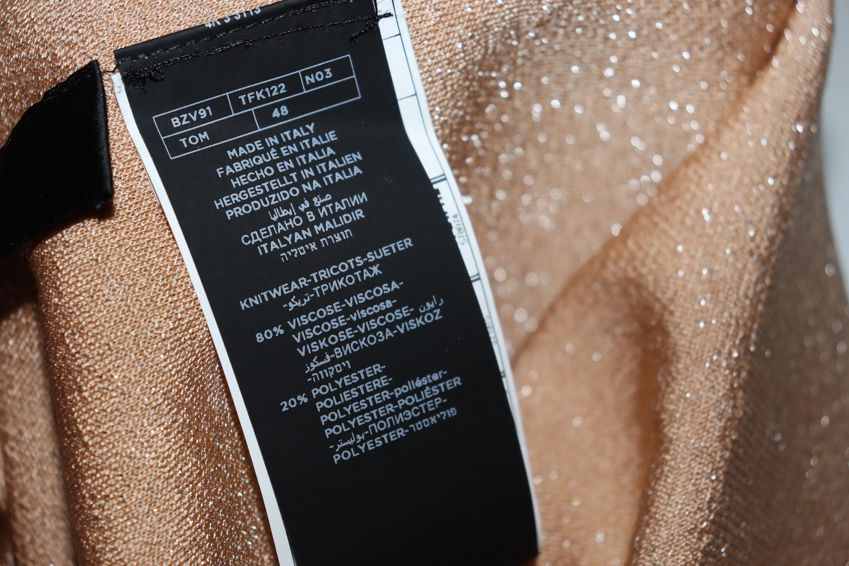 Tom Ford o1rshd1 Shimmer Sweatshirt in Light Brown Size US M / EU 48-50 / 2 - 8 Thumbnail