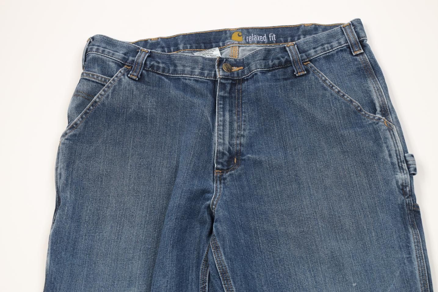 Carhartt Vintage Y2K Carhartt Relaxed Fit Wide Leg Dungaree Jeans Size US 36 / EU 52 - 2 Thumbnail