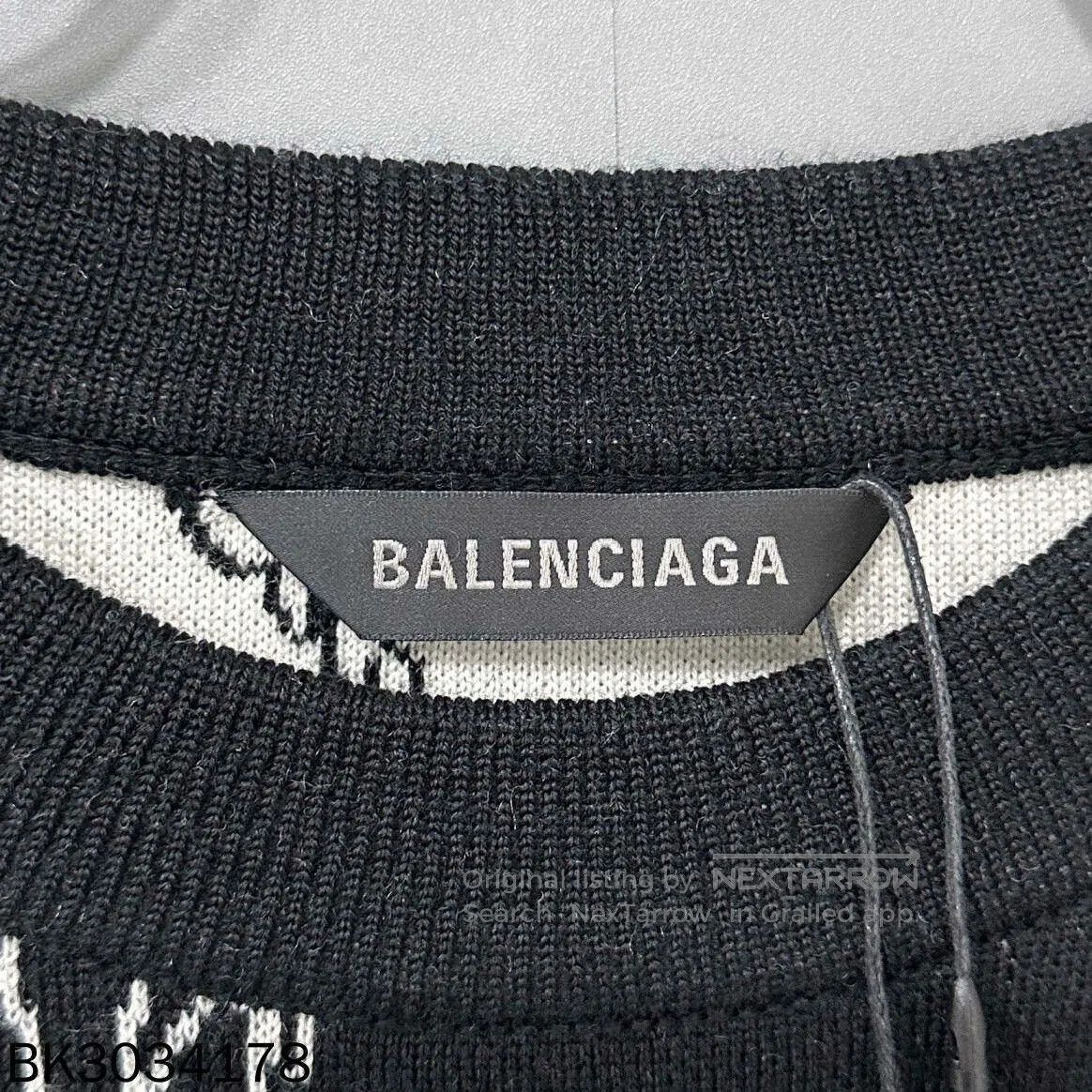 Balenciaga Balenciaga Multi Print Knit Sweater. Size XS / US 0-2 / IT 36-38 - 5 Thumbnail