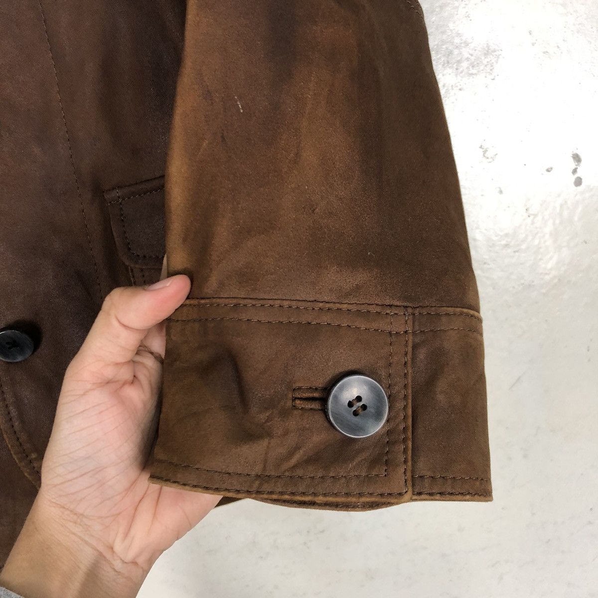 Other Max Mara Weekend Line Suede Leather Coat Size US M / EU 48-50 / 2 - 13 Thumbnail