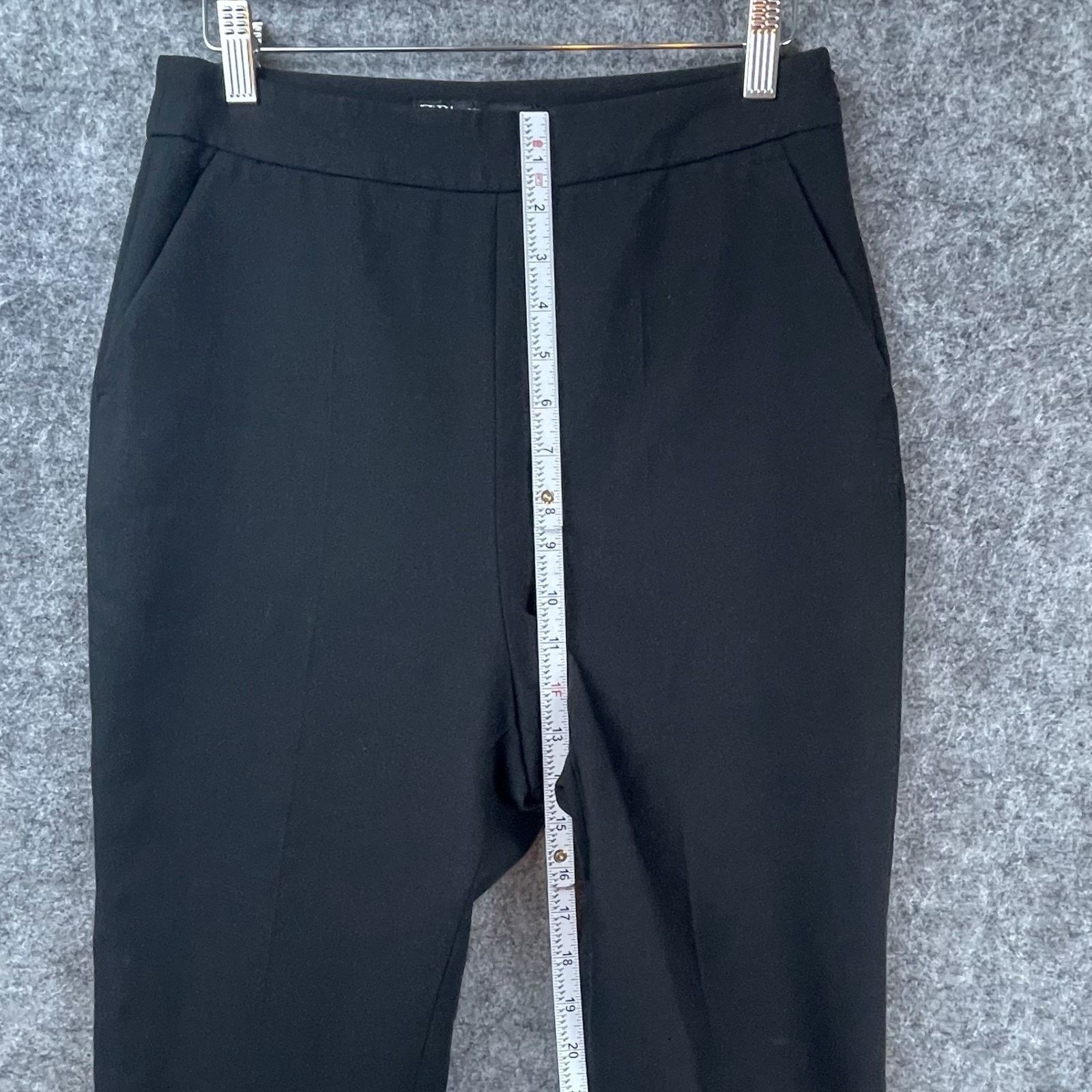 Zara Zara Dress Pants Womens M Black Bootcut Capsule Basic Size 30" / US 8 / IT 44 - 6 Thumbnail
