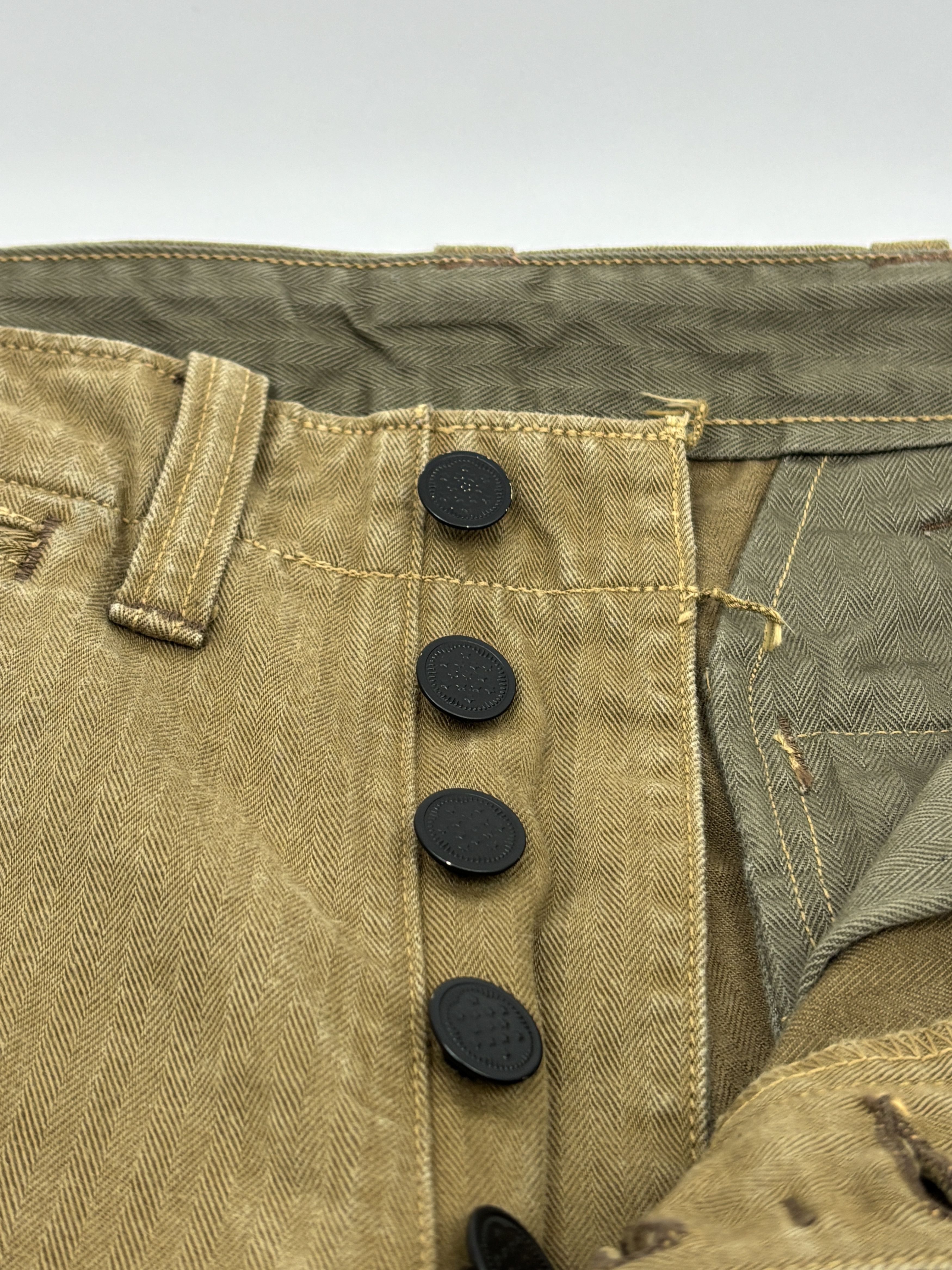 Freewheelers Freewheelers M1942 HBT Trousers Khaki Military Pants Size US 30 / EU 46 - 5 Thumbnail
