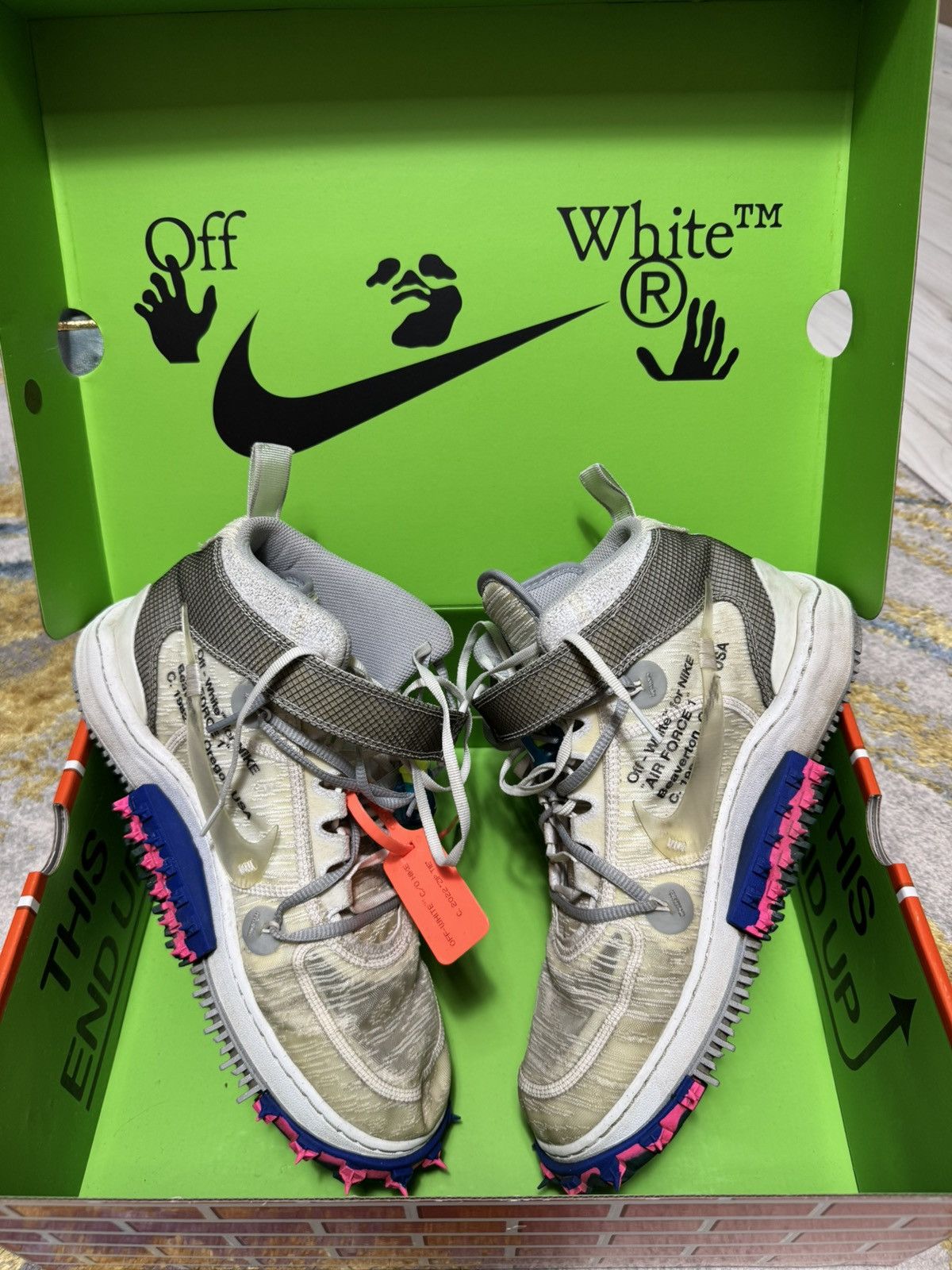 Nike × Off-White Off White x Nike air force mid Size US 12.5 / EU 45-46 - 3 Thumbnail
