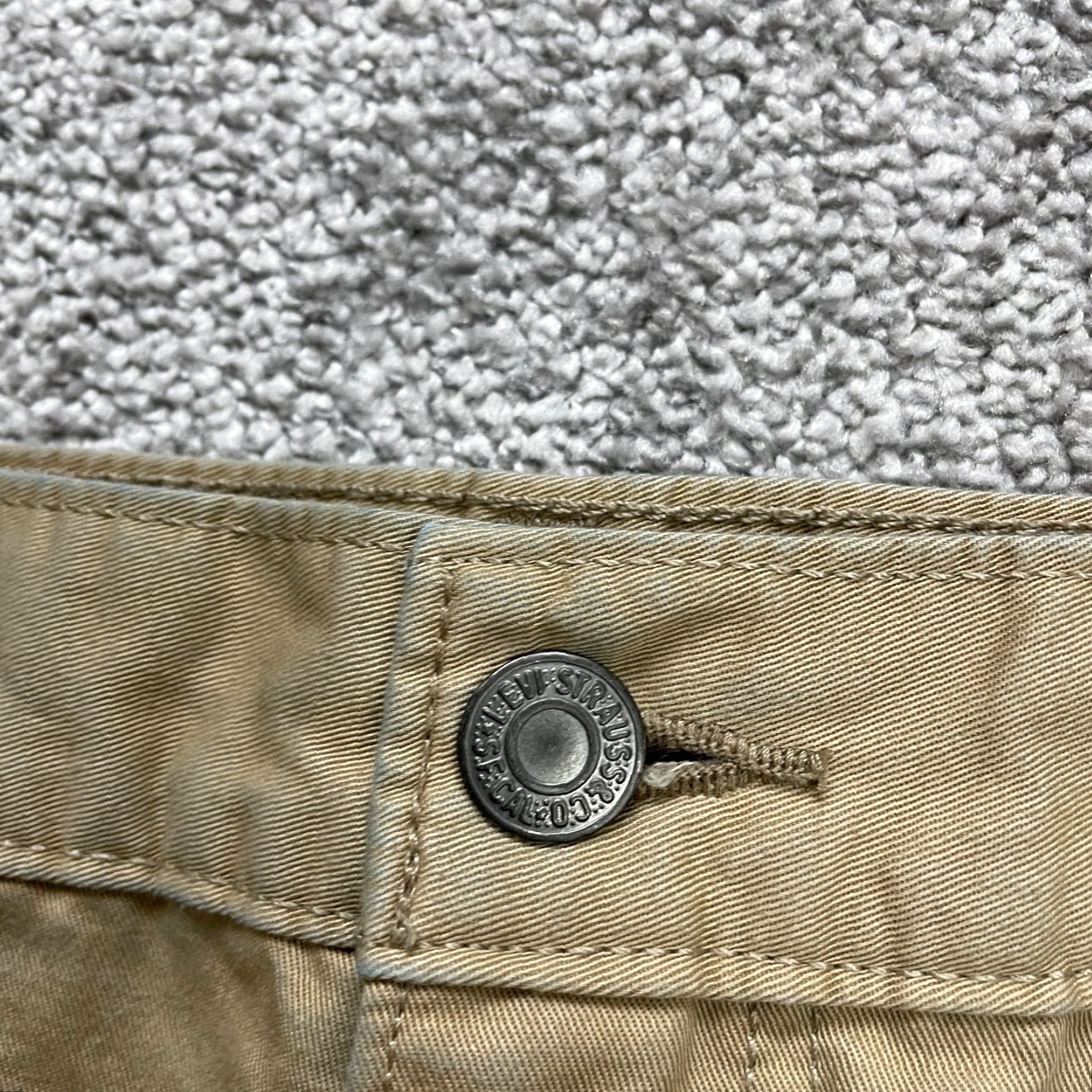 Levi's Levi's Chino Pants Brown Mens 32x28.5 Straight Leg Cotton Casual Size US 32 / EU 48 - 3 Thumbnail