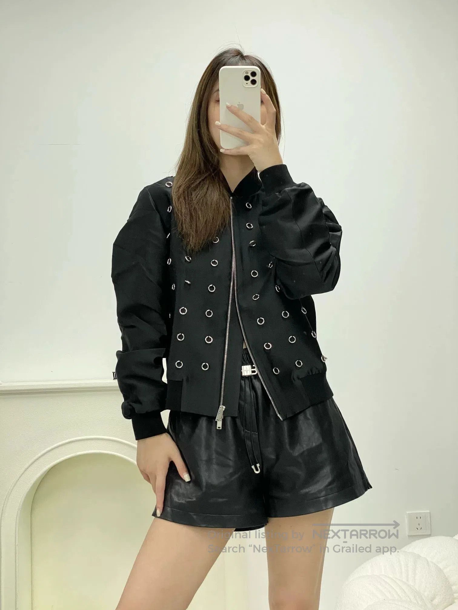 Stella McCartney Stella McCartney Black Metal Ring Jacket. Size M / US 6-8 / IT 42-44 - 8 Thumbnail