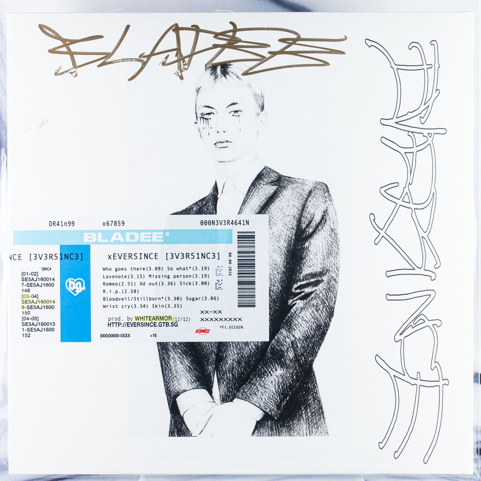 Drain Gang × Sad Boys BLADEE VINYL EVERSINCE SIGNED AUTOGRAPHED Ecco2k Size ONE SIZE - 1 Thumbnail