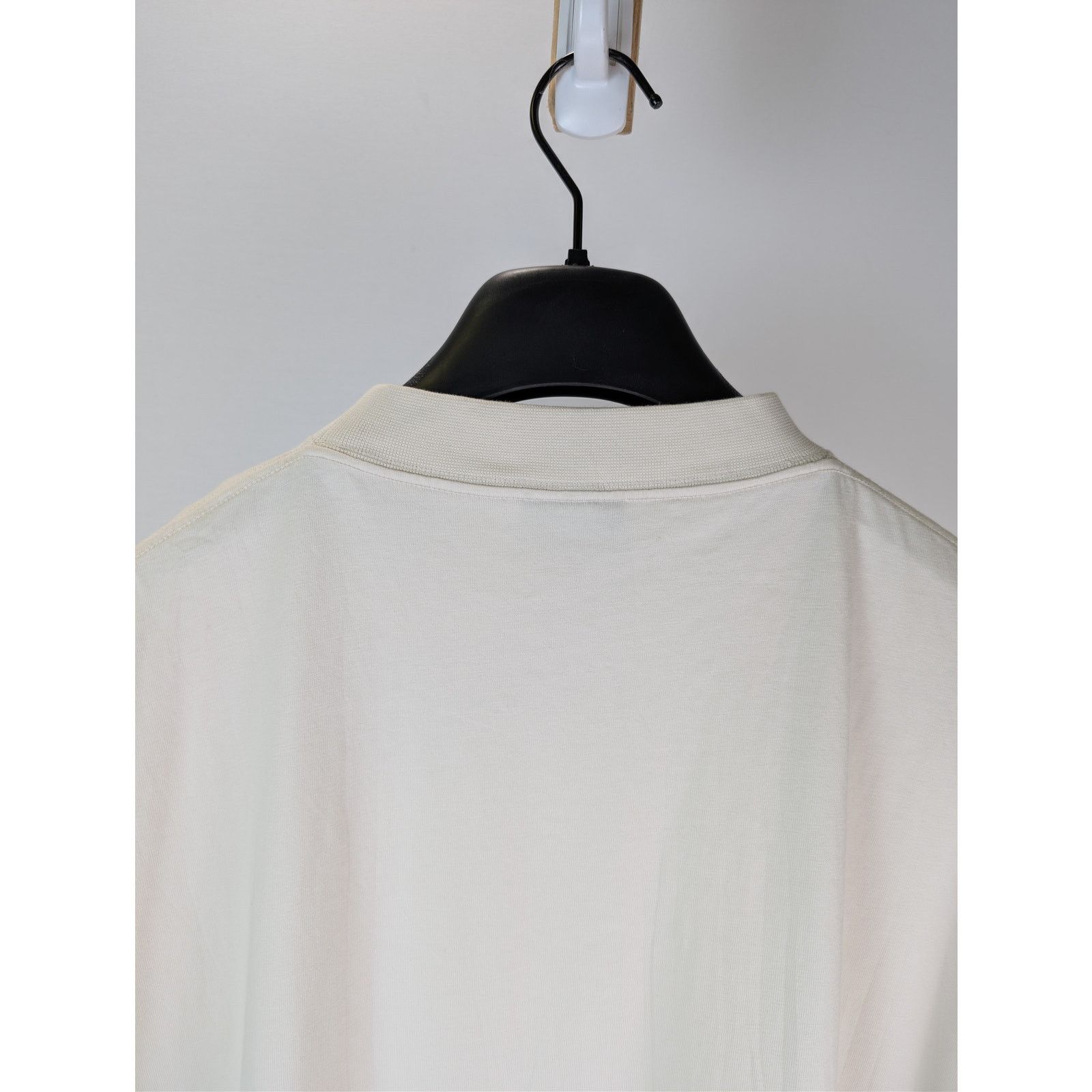 Balenciaga o1rshd1 BB Stencil Vintage Oversized Jersey T-Shirt in Ecru Size US M / EU 48-50 / 2 - 16 Thumbnail