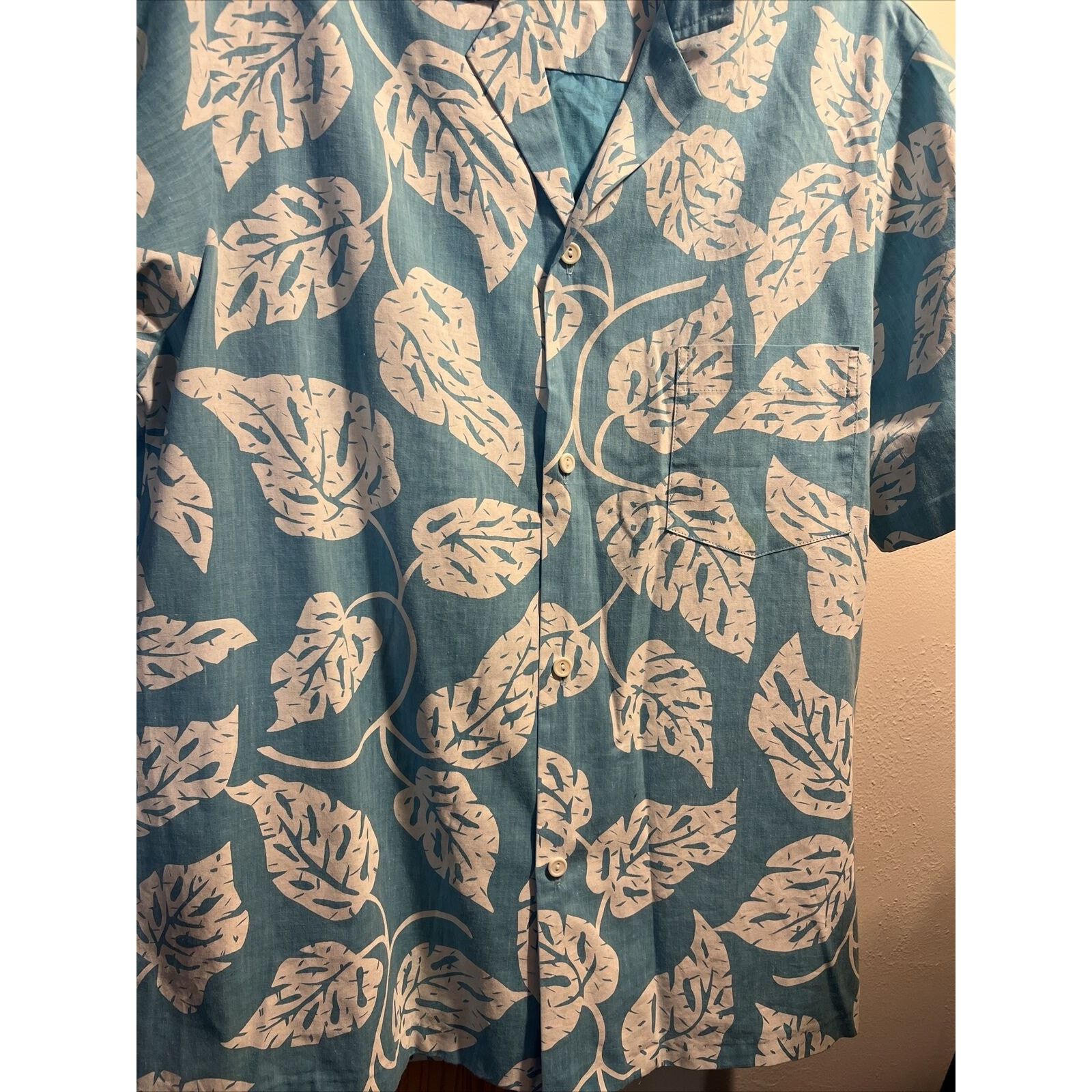 Other Malihini VTG Men’s L Blue Floral Cotton Blend Hawaiian Shirt Size US L / EU 52-54 / 3 - 5 Thumbnail