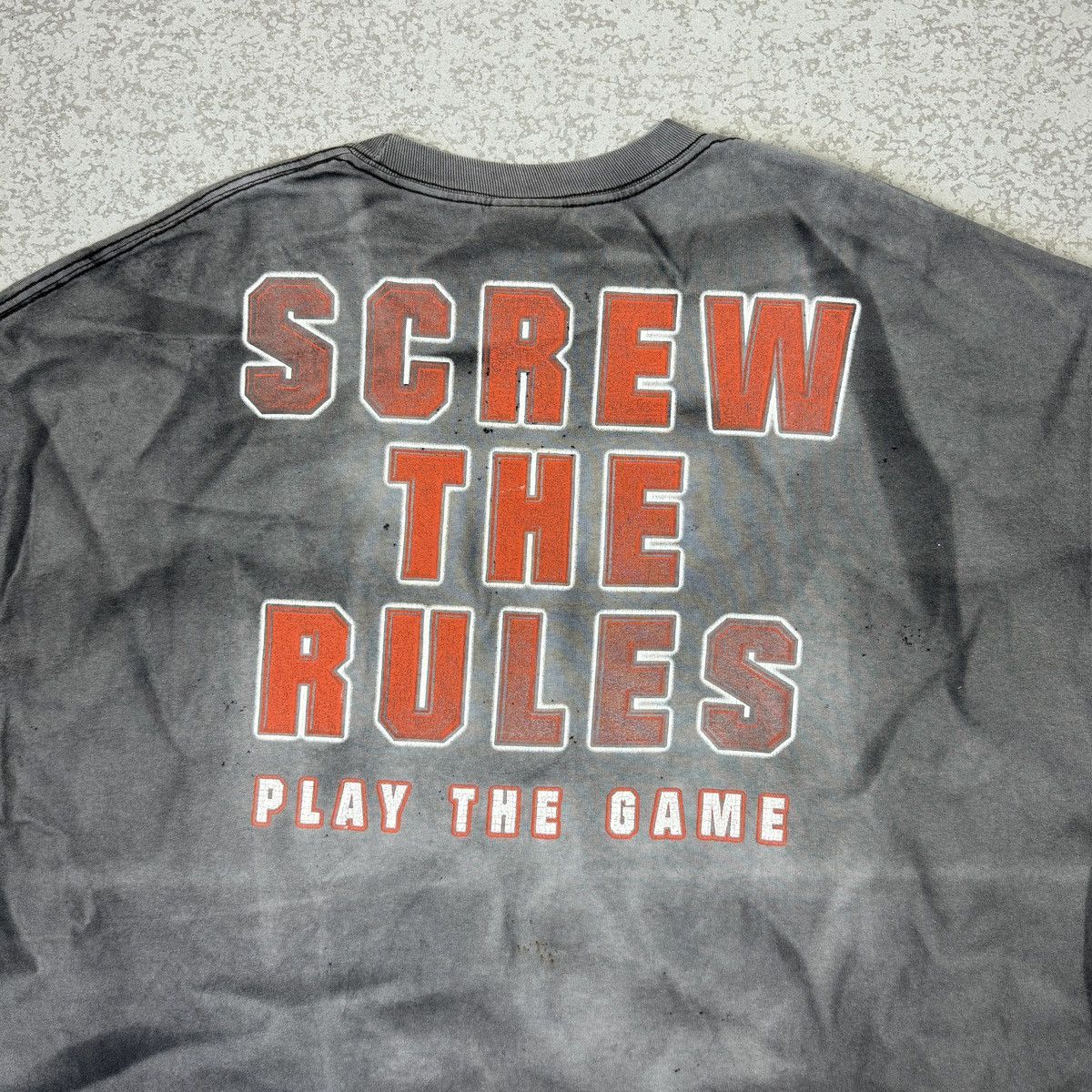 Vintage Crazy Faded WWE Triple H Screw The Rules Wrestling Size US XXL / EU 58 / 5 - 8 Thumbnail