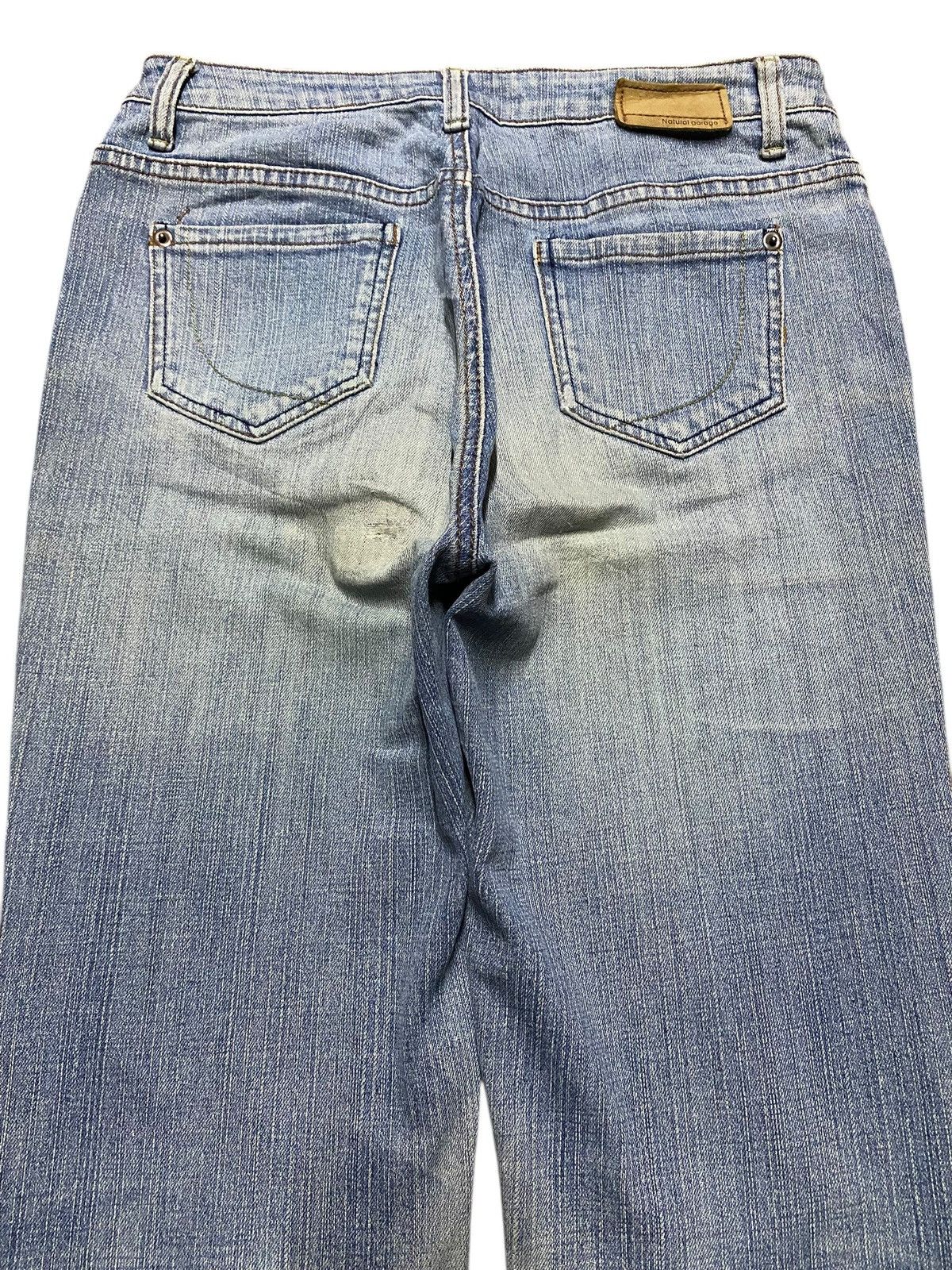 If Six Was Nine Vintage Japanese Brand Natural Garage Grunge Flare Jeans Size US 27 - 4 Thumbnail