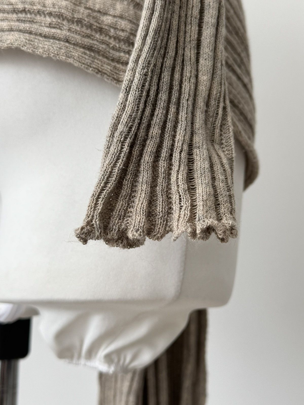 Japanese Brand × Y's × Yohji Yamamoto Vintage 00s Y’s by Yohji Yamamoto Women’s Knit Wrap Cardigan Size S / US 4 / IT 40 - 10 Thumbnail