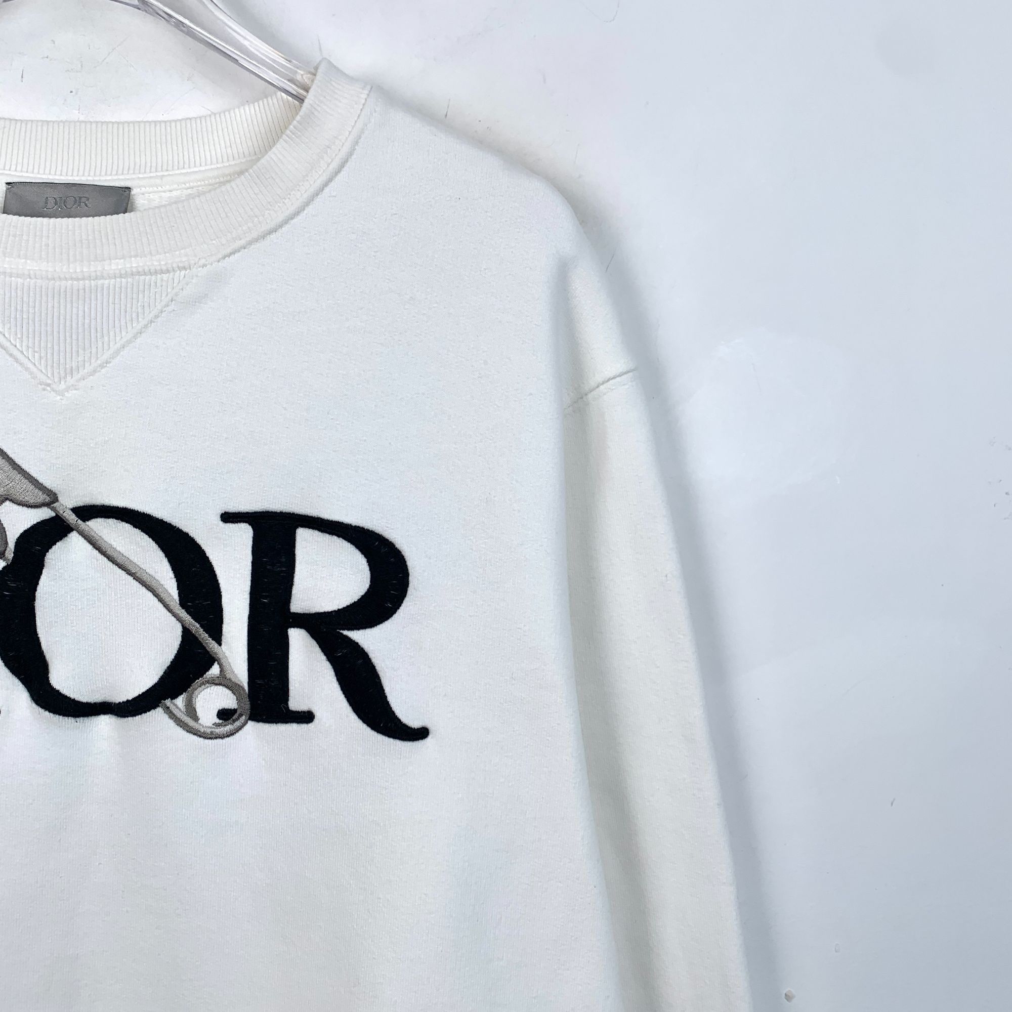 Dior Christian Dior Sweatshirt With Safety Pin Embroidery Logo Size S / US 4 / IT 40 - 3 Thumbnail