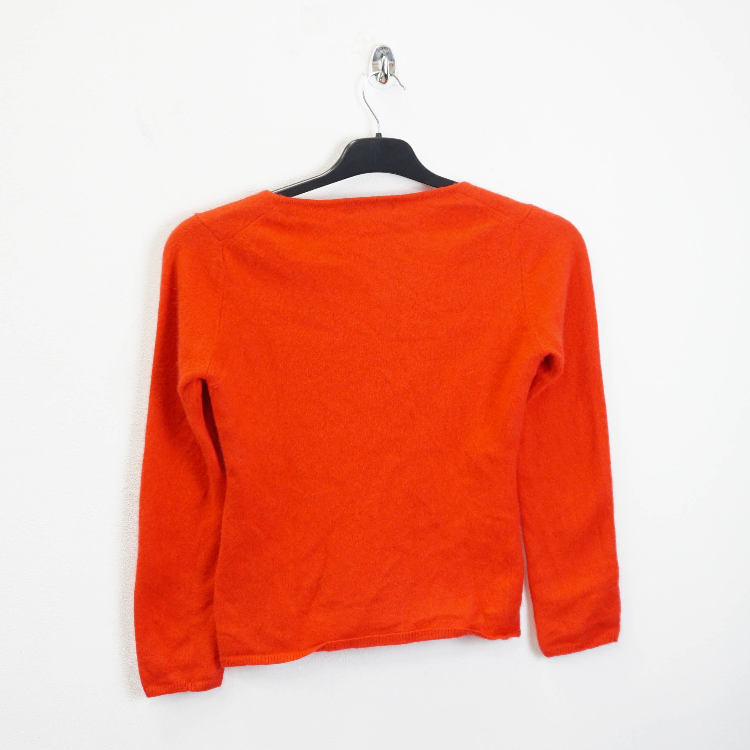 Galeries Lafayette Galeries Lafayette 100% Cashmere Red Sweater Size S / US 4 / IT 40 - 4 Thumbnail