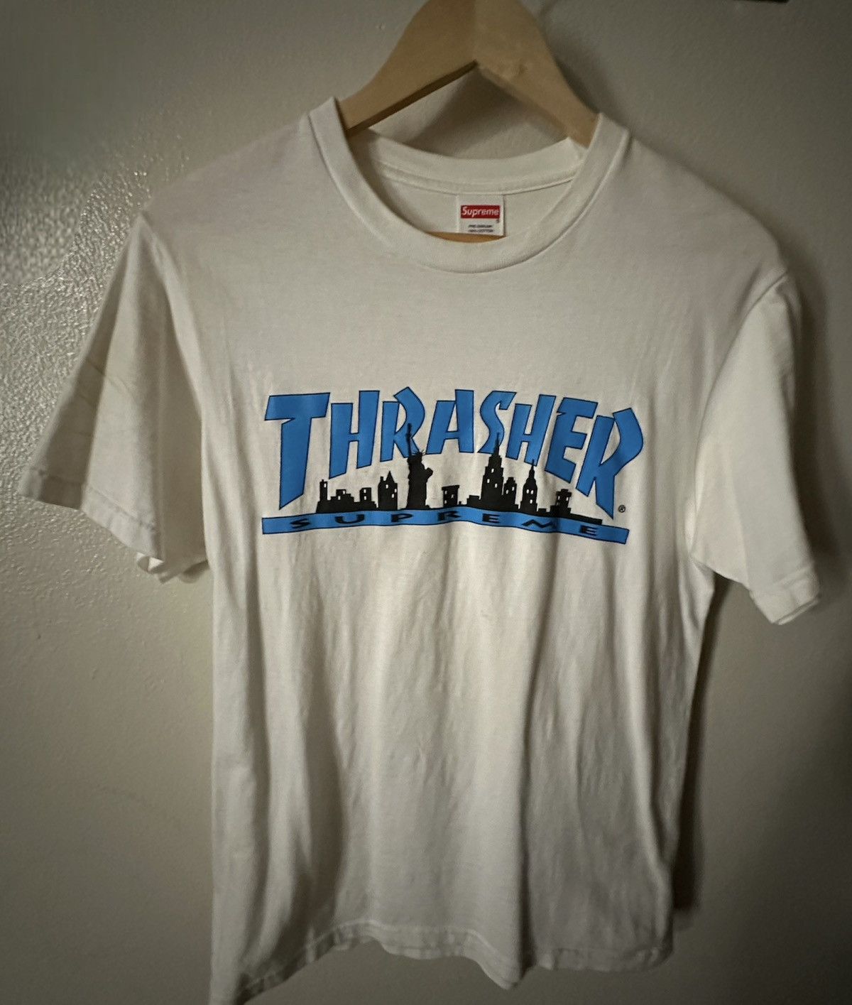 Supreme × Thrasher Supreme Trasher Tee White Size US S / EU 44-46 / 1 - 1 Thumbnail
