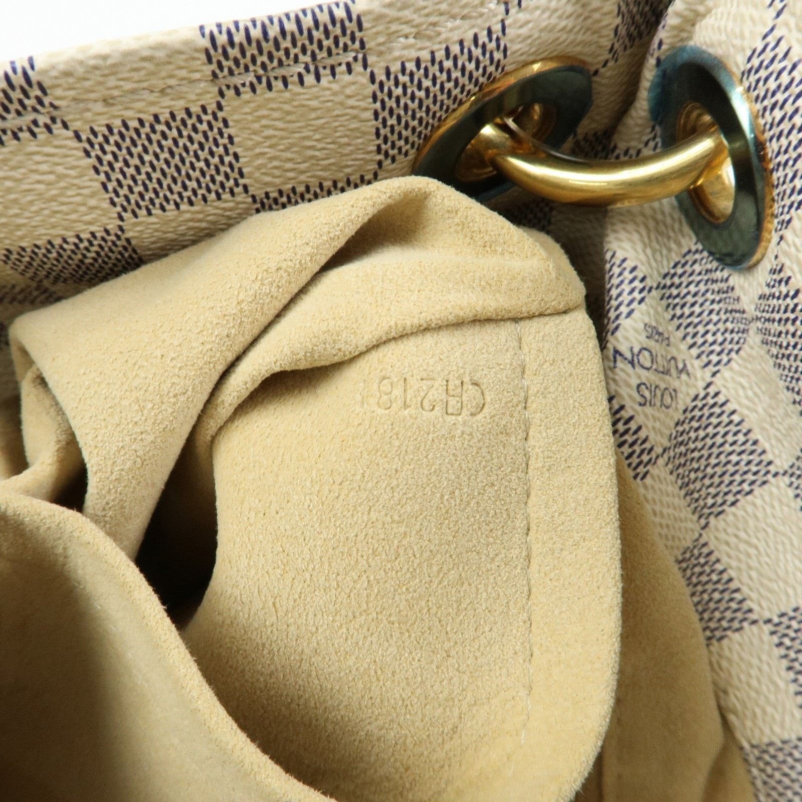 Louis Vuitton Louis Vuitton Damier Azur Artsy MM Shoulder Bag Size ONE SIZE - 8 Thumbnail