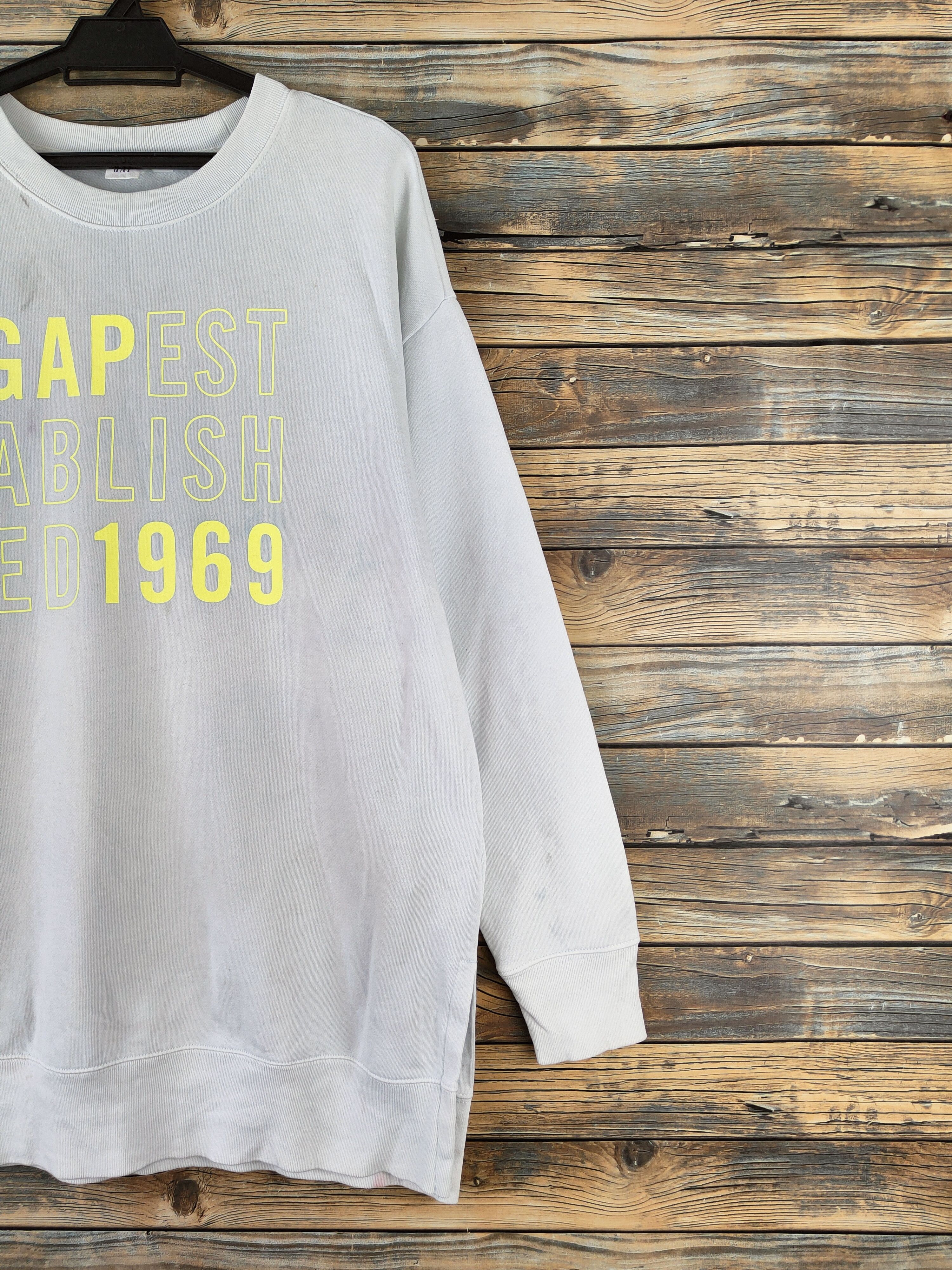 Gap Vintage Gap Soft Blue Faded Sweatshirt Size M / US 6-8 / IT 42-44 - 5 Thumbnail