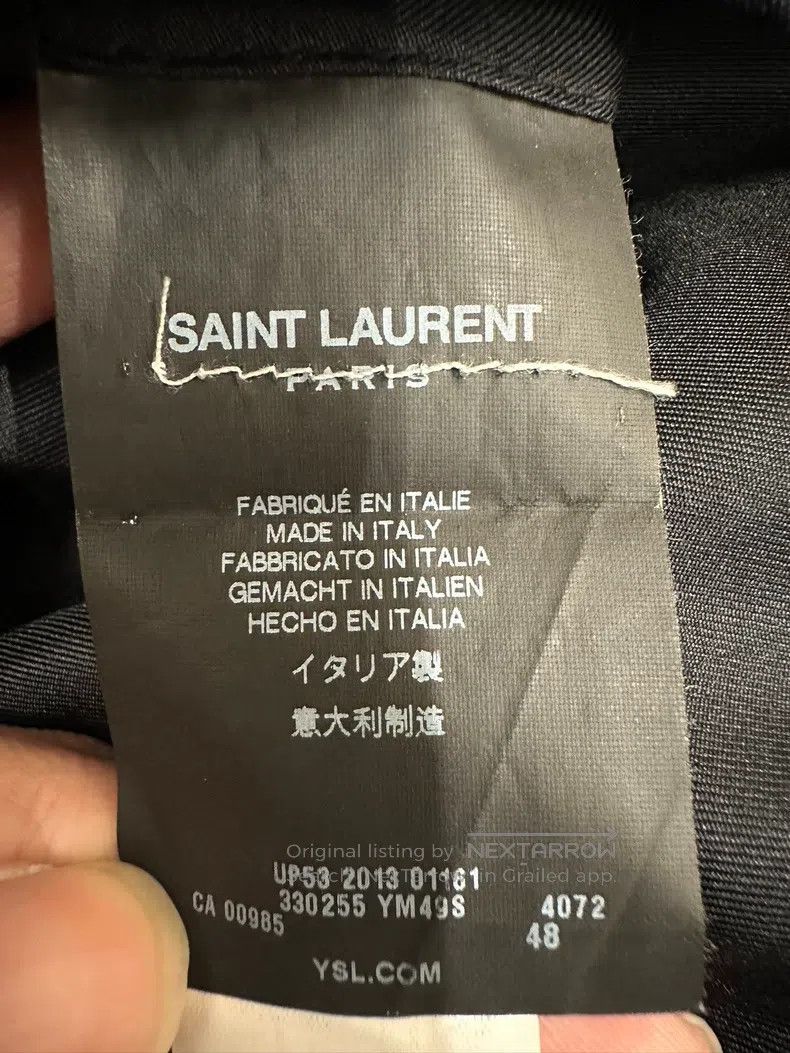 Saint Laurent Paris Saint Laurent Paris Double-breasted Striped Navy Blue Suit Size US M / EU 48-50 / 2 - 5 Thumbnail