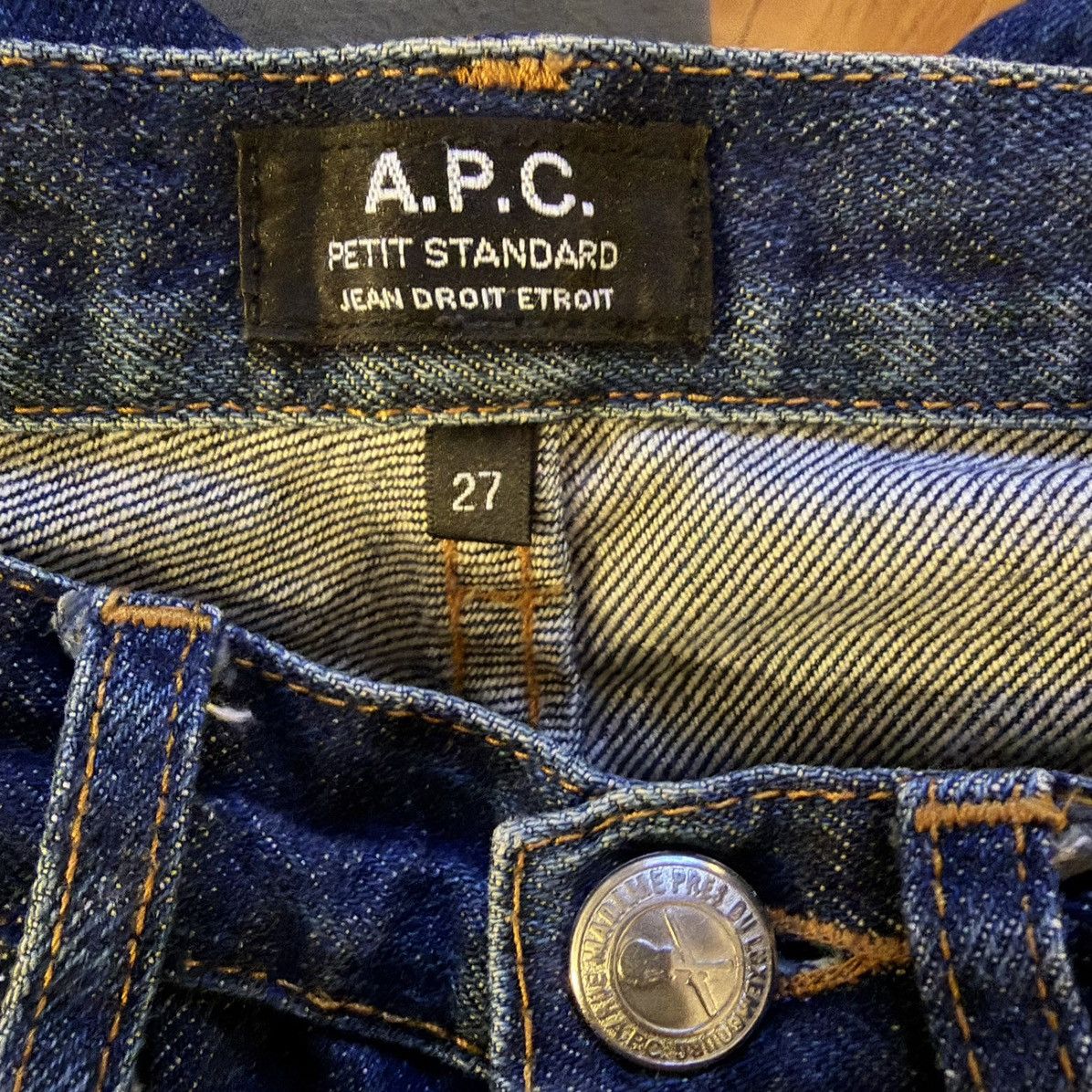 A.P.C. A.P.C. Petit Standard Jean Distressed Japanese Selvedge Size US 27 - 6 Thumbnail