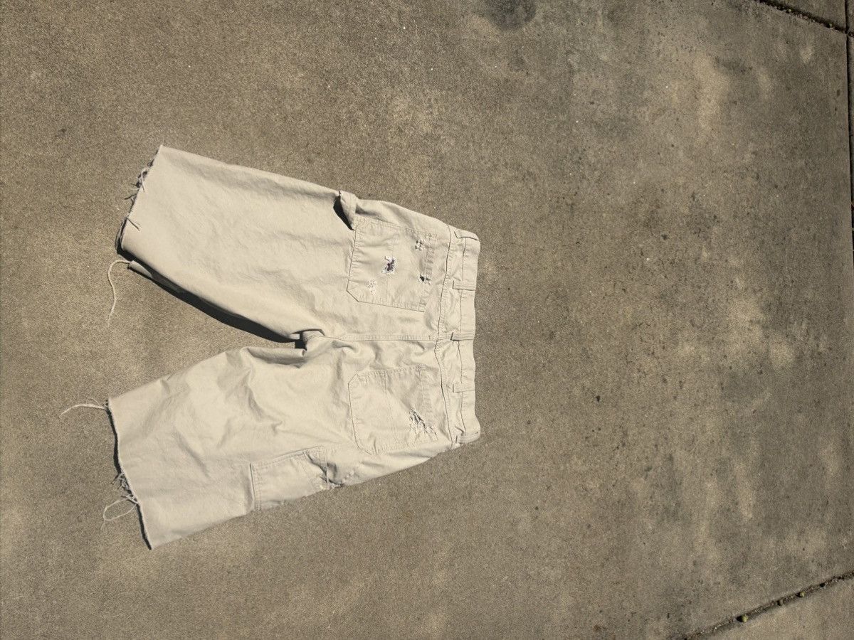 Vintage CUSTOM DISTRESSED BAGGY CARPENTER SHORTS 1 OF 1 Size US 38 / EU 54 - 2 Thumbnail