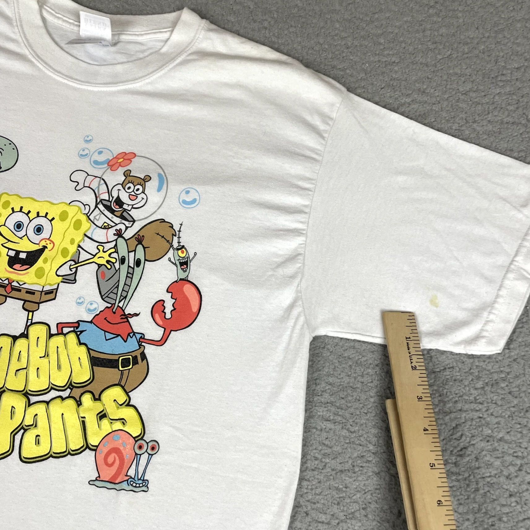 Vintage VINTAGE SpongeBob Shirt Adult L White Cartoon Logo Graphic Tee Mens XS? Size US L / EU 52-54 / 3 - 6 Thumbnail