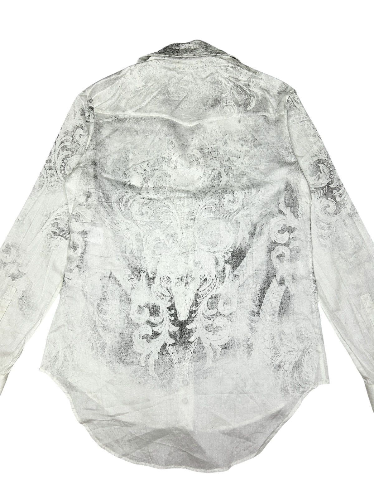 Balmain S/S 12 Printed Shirt Size XS / US 0-2 / IT 36-38 - 7 Thumbnail