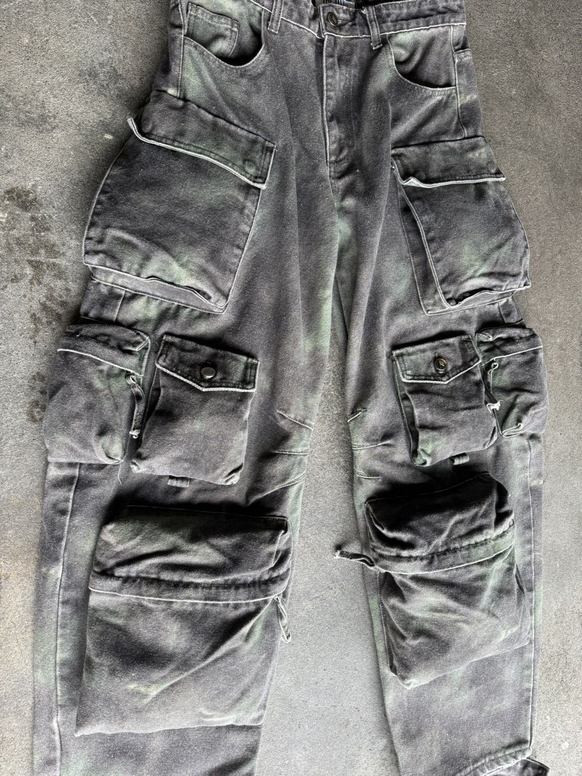 In The Attic The Attico Multi-Pocket Cargo Denim Pants Size US 33 - 5 Thumbnail